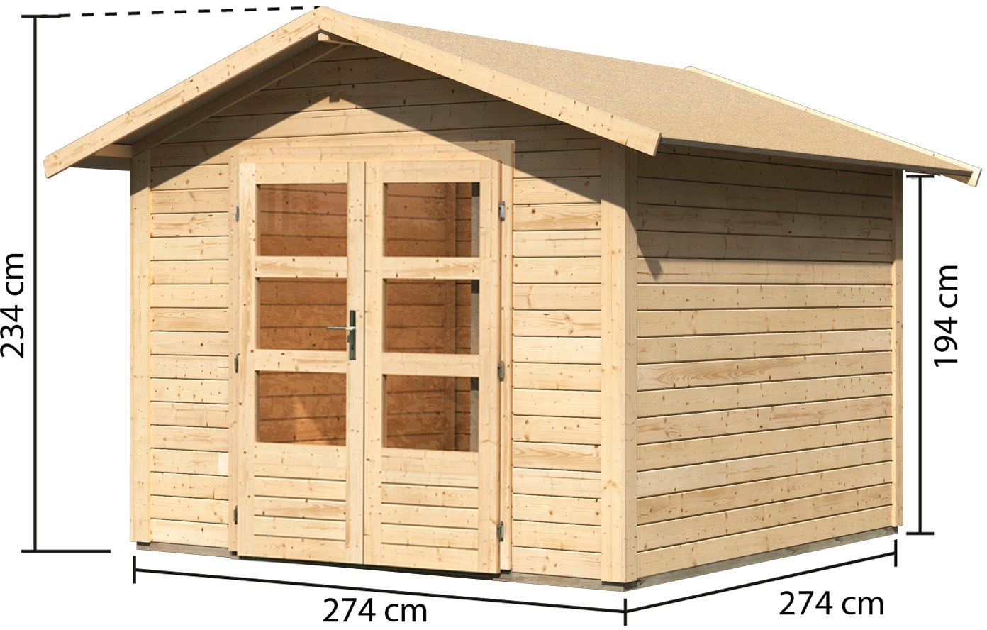 Karibu Gartenhaus »Talkau 6«