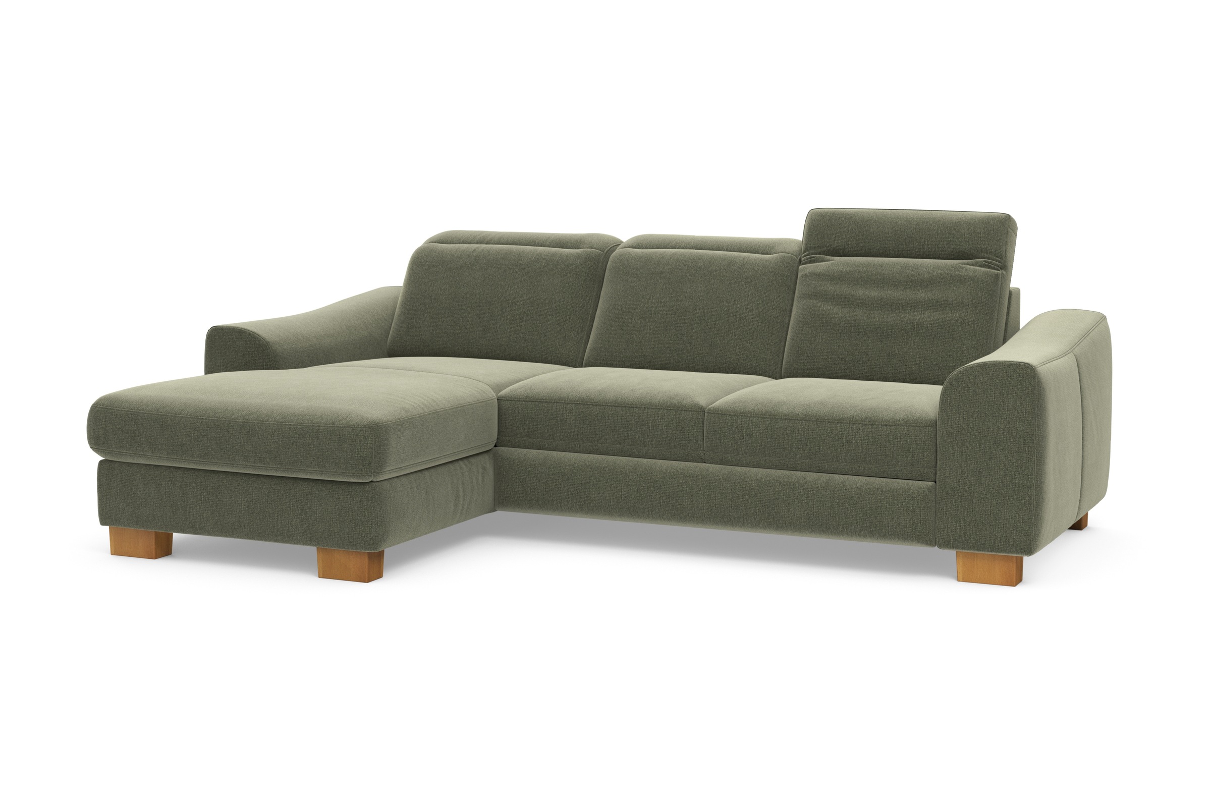 Home affaire Ecksofa »Dundee L-Form«, wahlweise mit Kopfteilverstellung und zusätzlich mit Bettfunktion