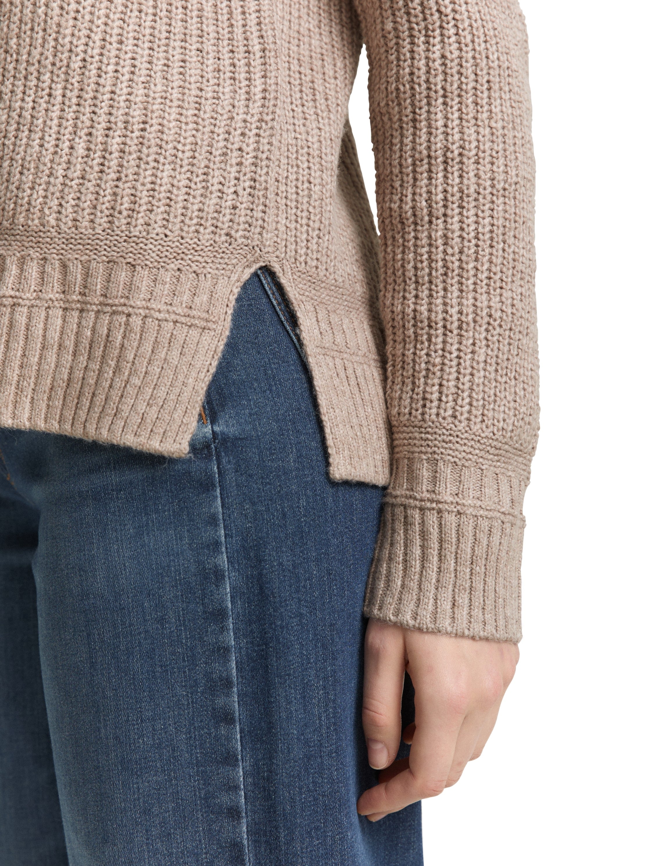 TOM TAILOR Strickpullover mit Rippstruktur