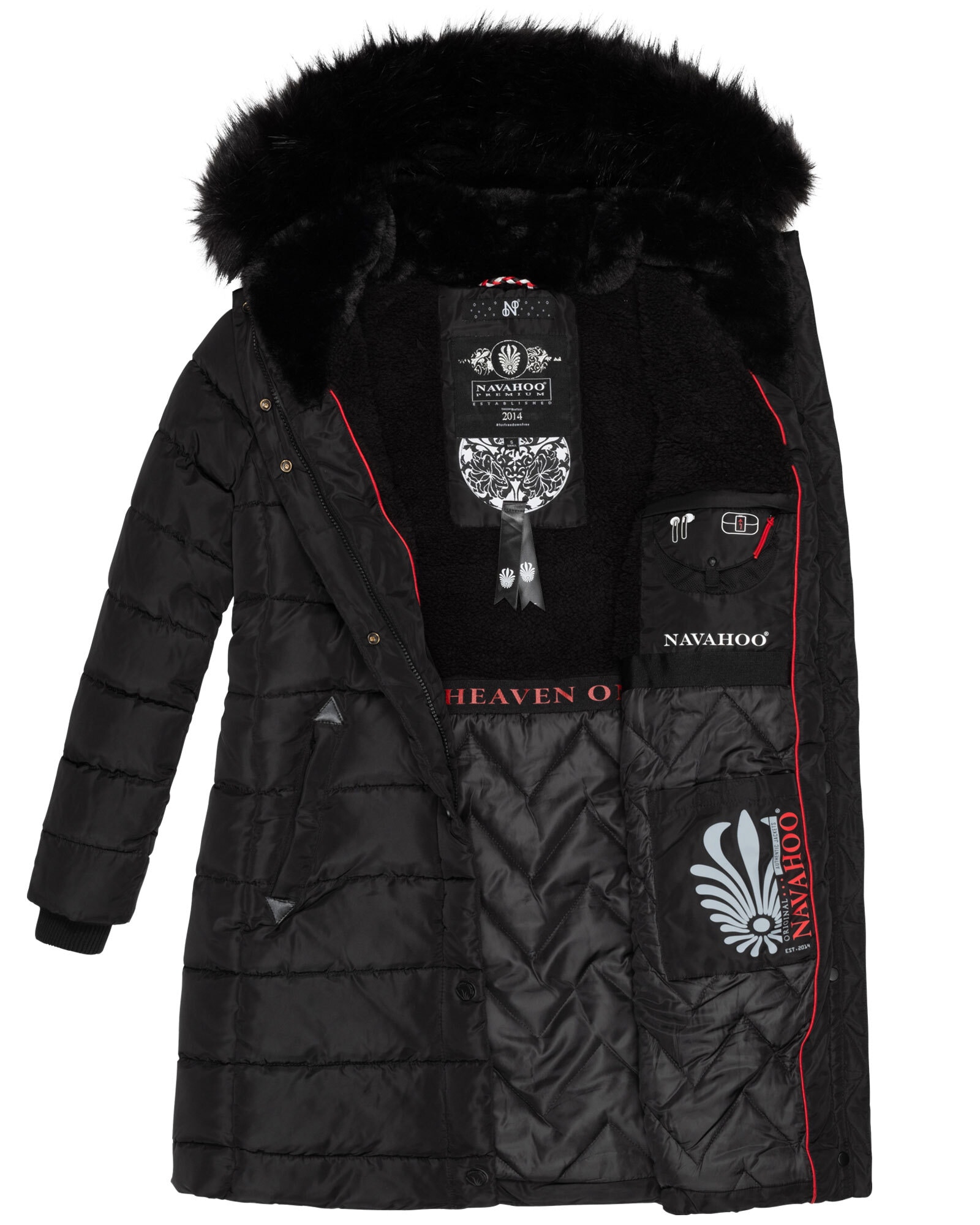 Navahoo Winterjacke »Navahoo Lotusblüte Princess Damen Winter Steppjacke B897«