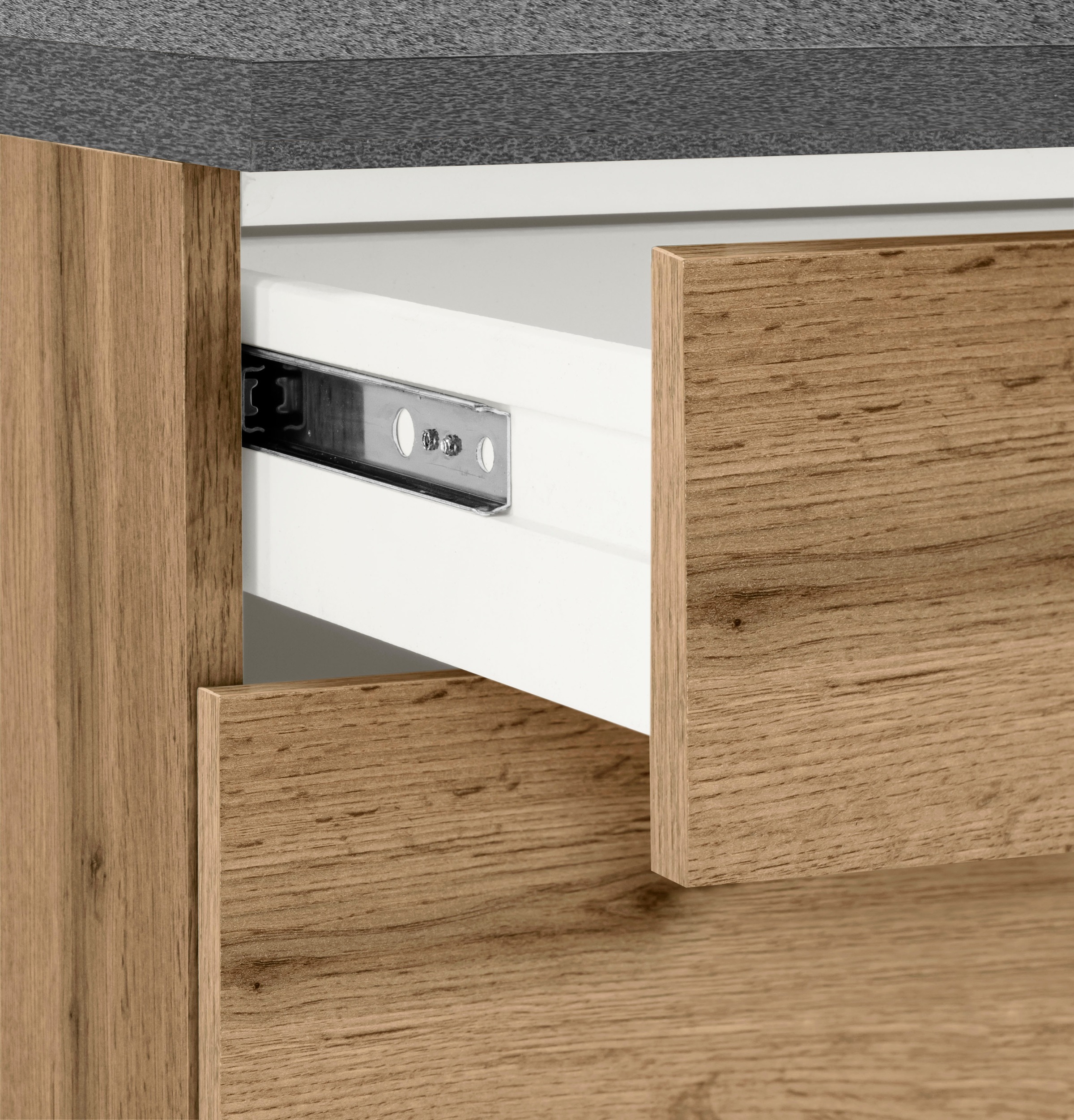 KOCHSTATION Küchenzeile »KS-Colmar« mit E-Geräten, Breite 240 cm