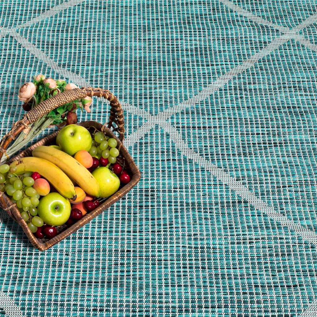 Carpet City Teppich »Palm«, & UV-beständig, für OTTO Terrasse, rechteckig, Küche, bei flach Balkon, Wetterfest online gewebt