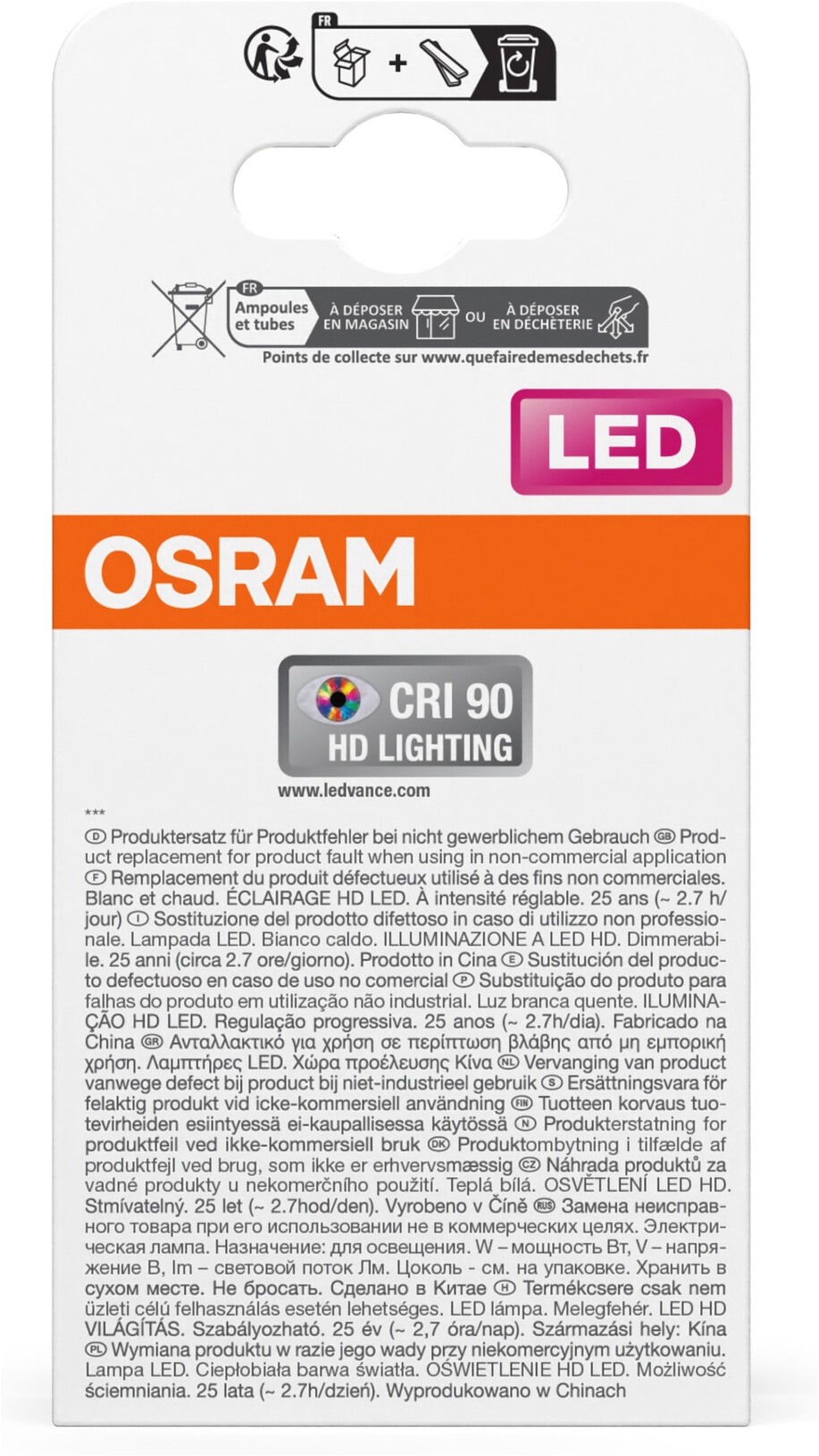 Osram LED-Leuchtmittel »LED SUPERSTAR PAR20 36°« E27 1 Stk. Warmweiß
