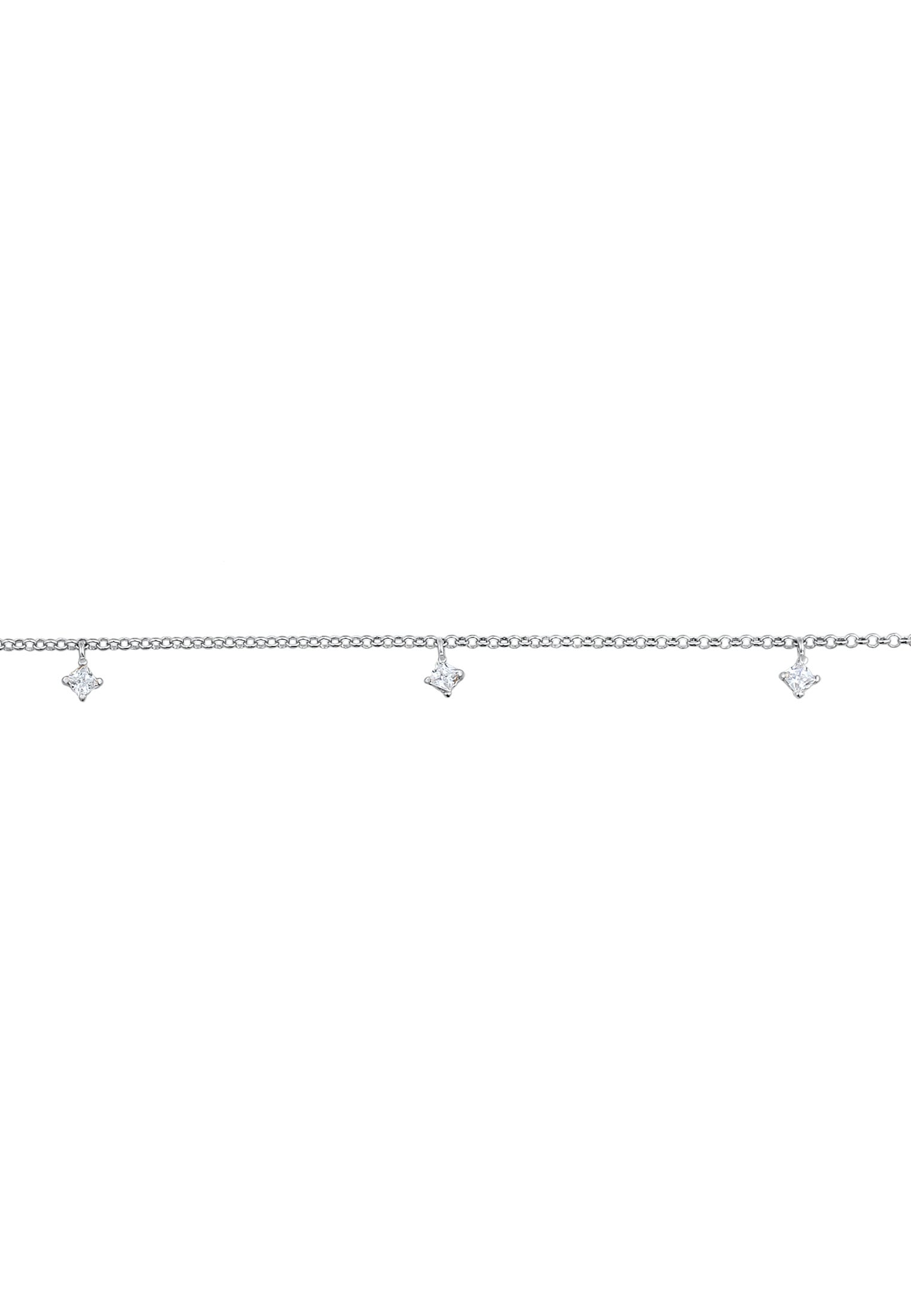 Elli Choker »Halskette Choker Solitär Zirkonia Funkeln 925 Silber«