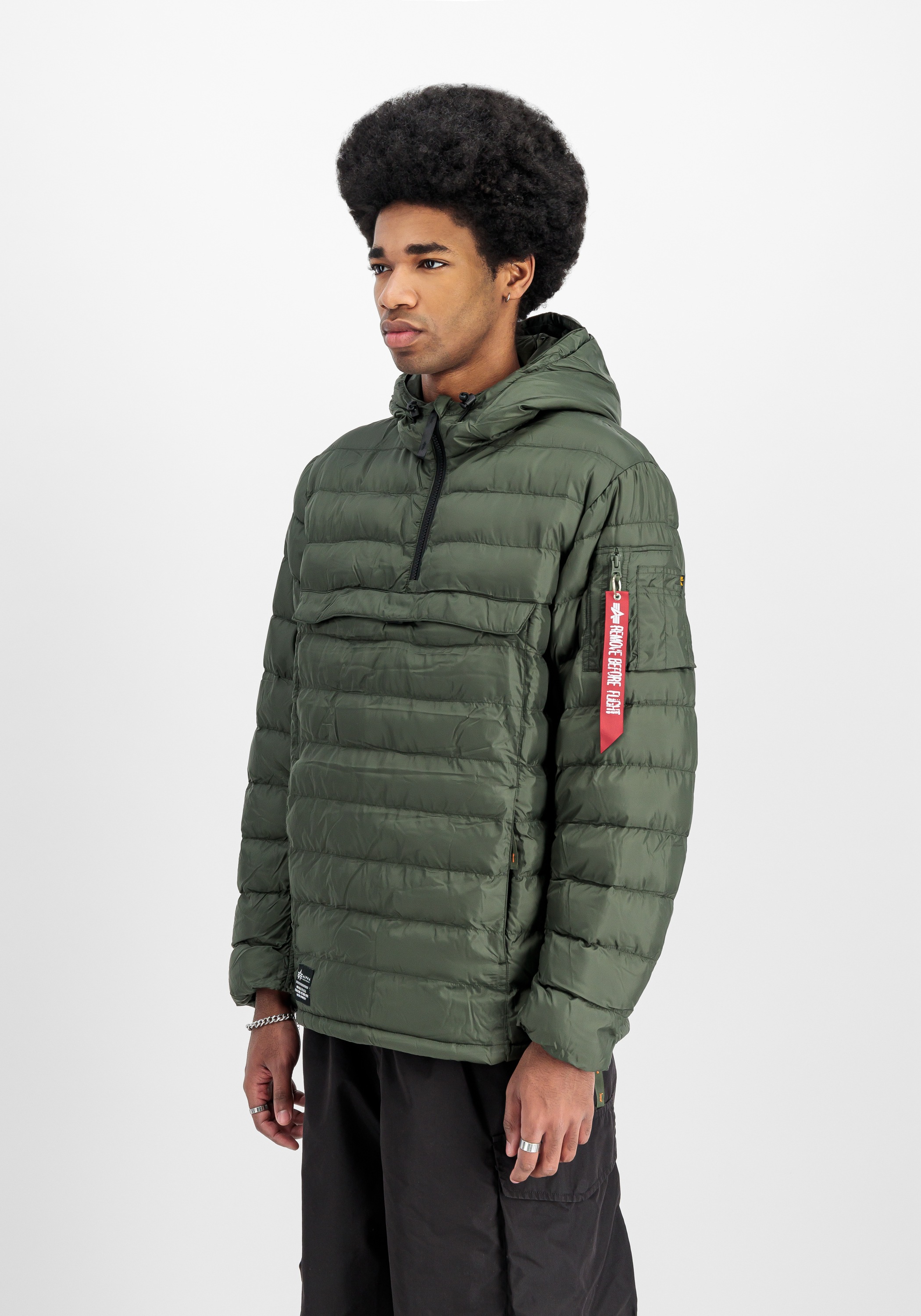 Alpha Industries Herren Anorak »Puffer Anorak« in grün, Größe S