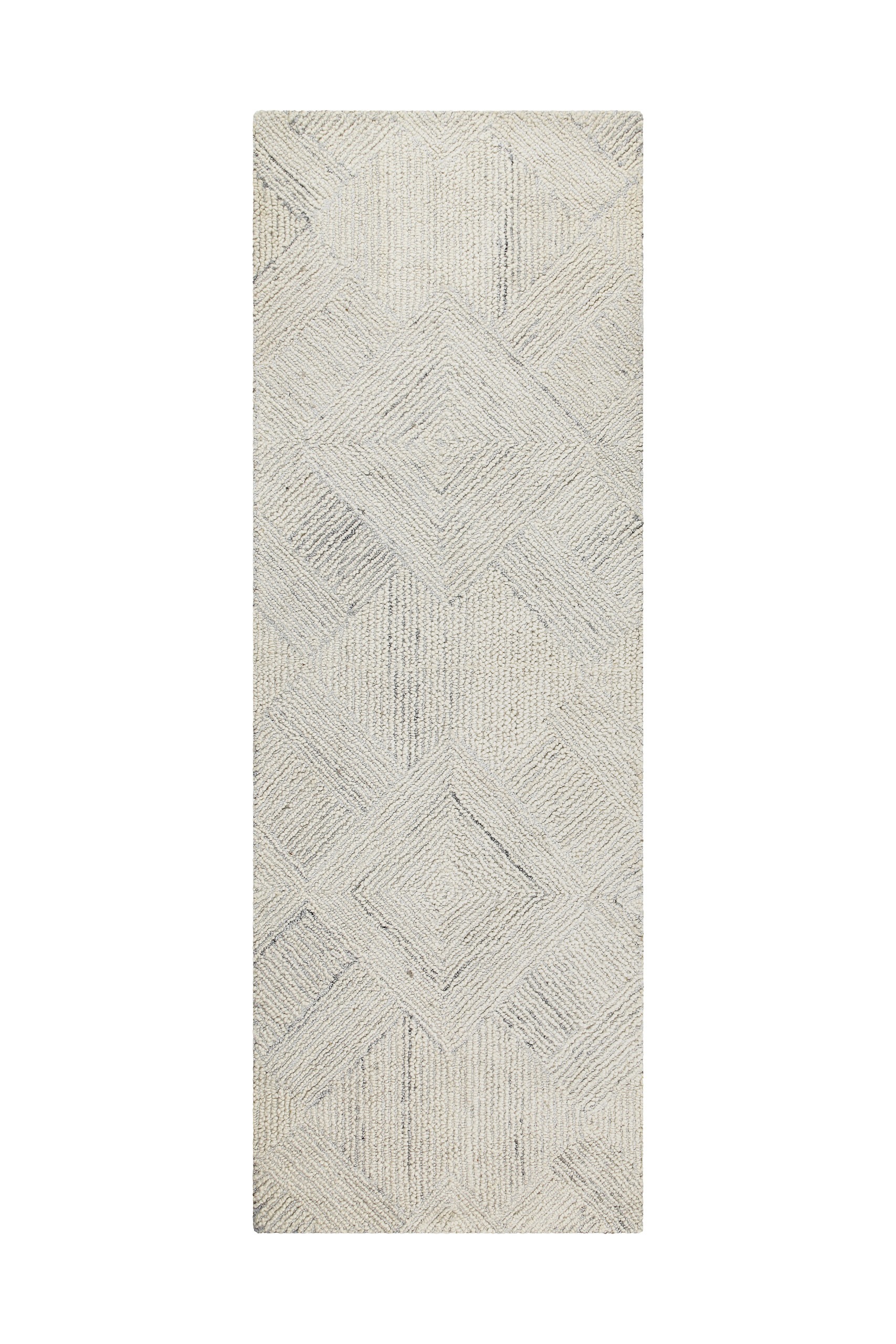 Wecon home Teppich »Hamptons THIRTYTHREE«, rechteckig, 15 mm Höhe, Läufer, Fasermix, Kurzflor, Wohnzimmer, elegant, robust, geometrisch