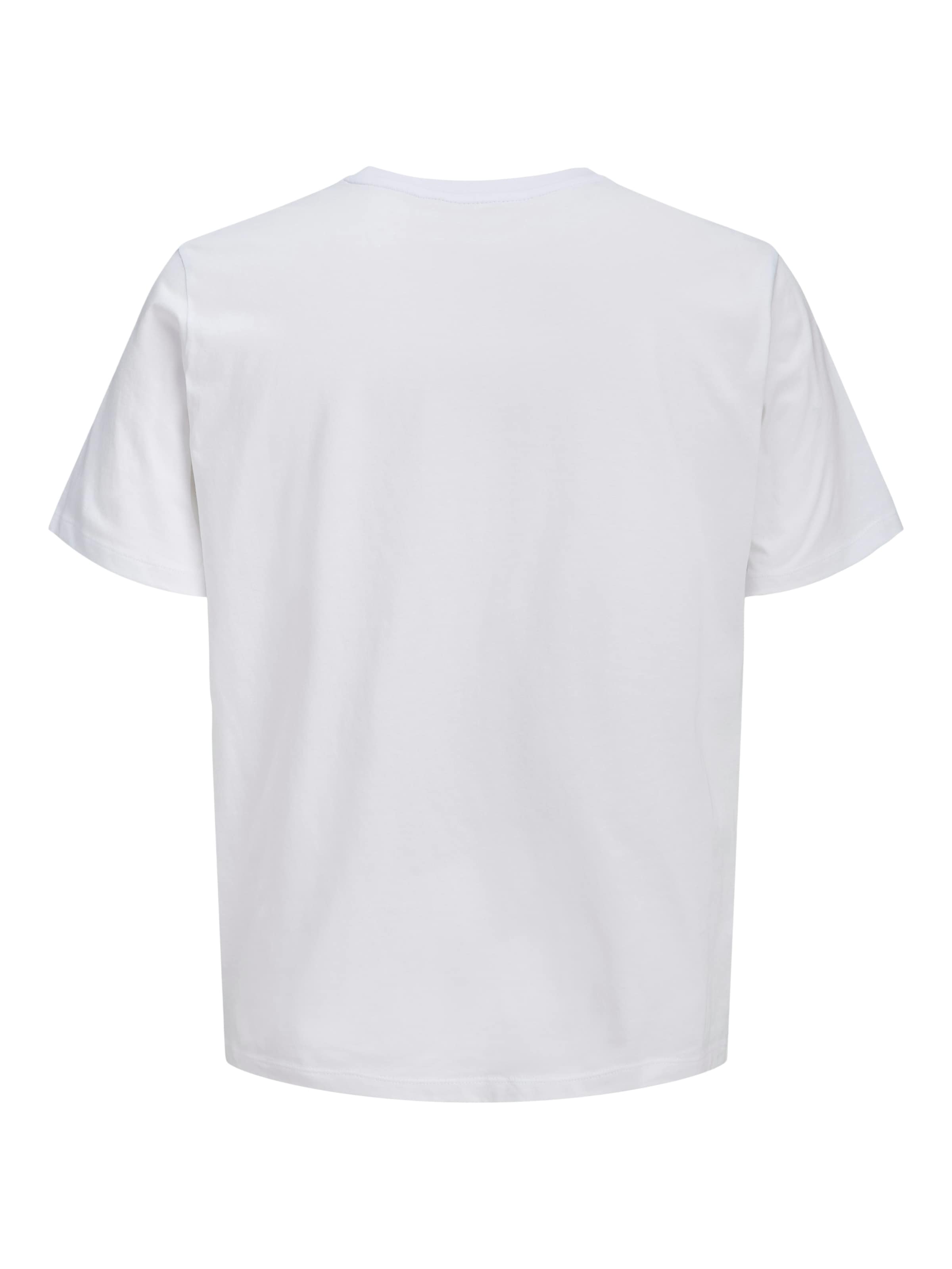 Jack & Jones Rundhalsshirt »JJCOLE PRINT TEE SS CREW NECK«