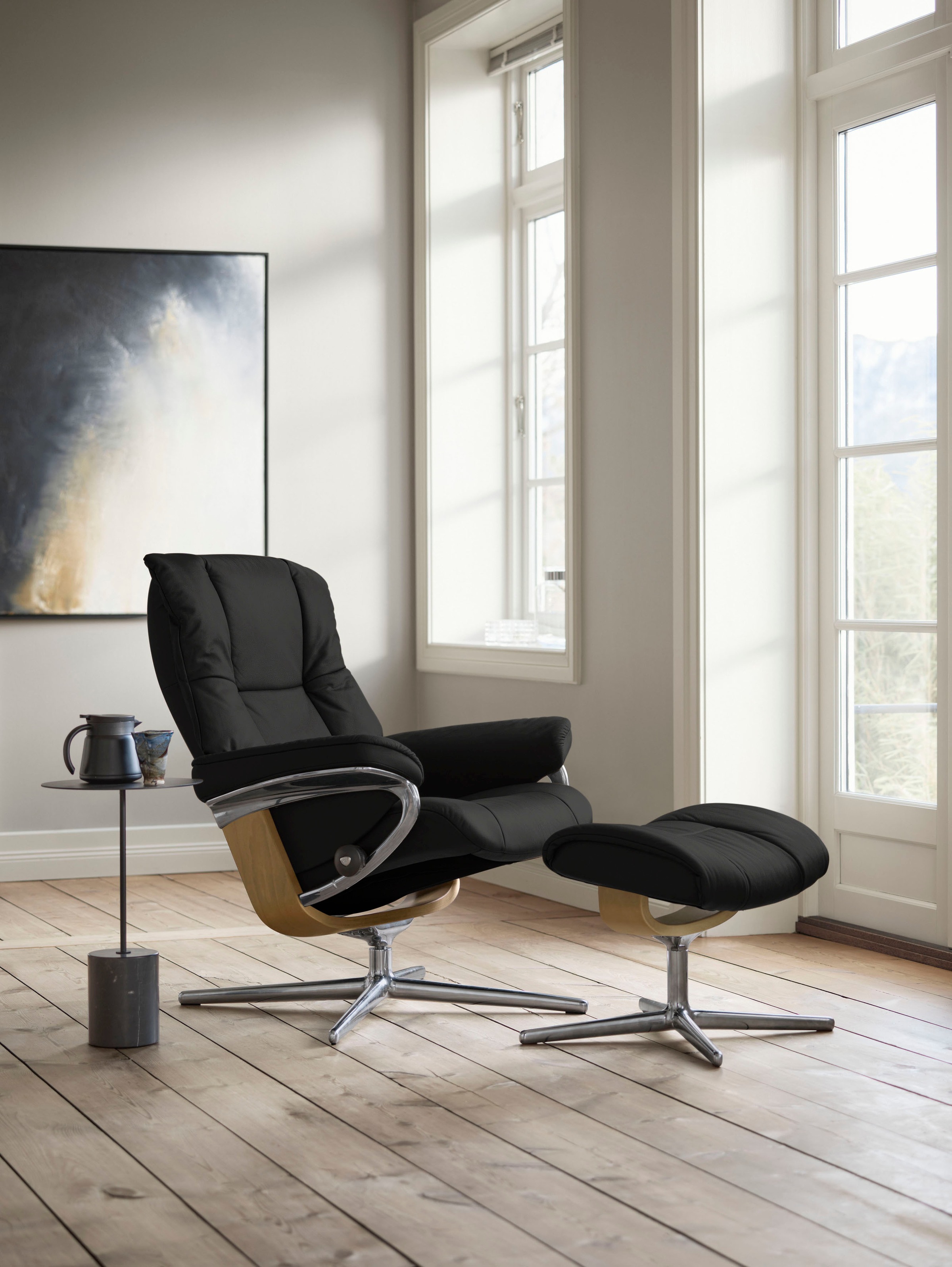 Stressless® »Mayfair« mit Cross Base, Größe S, M & L, Holzakzent Eiche