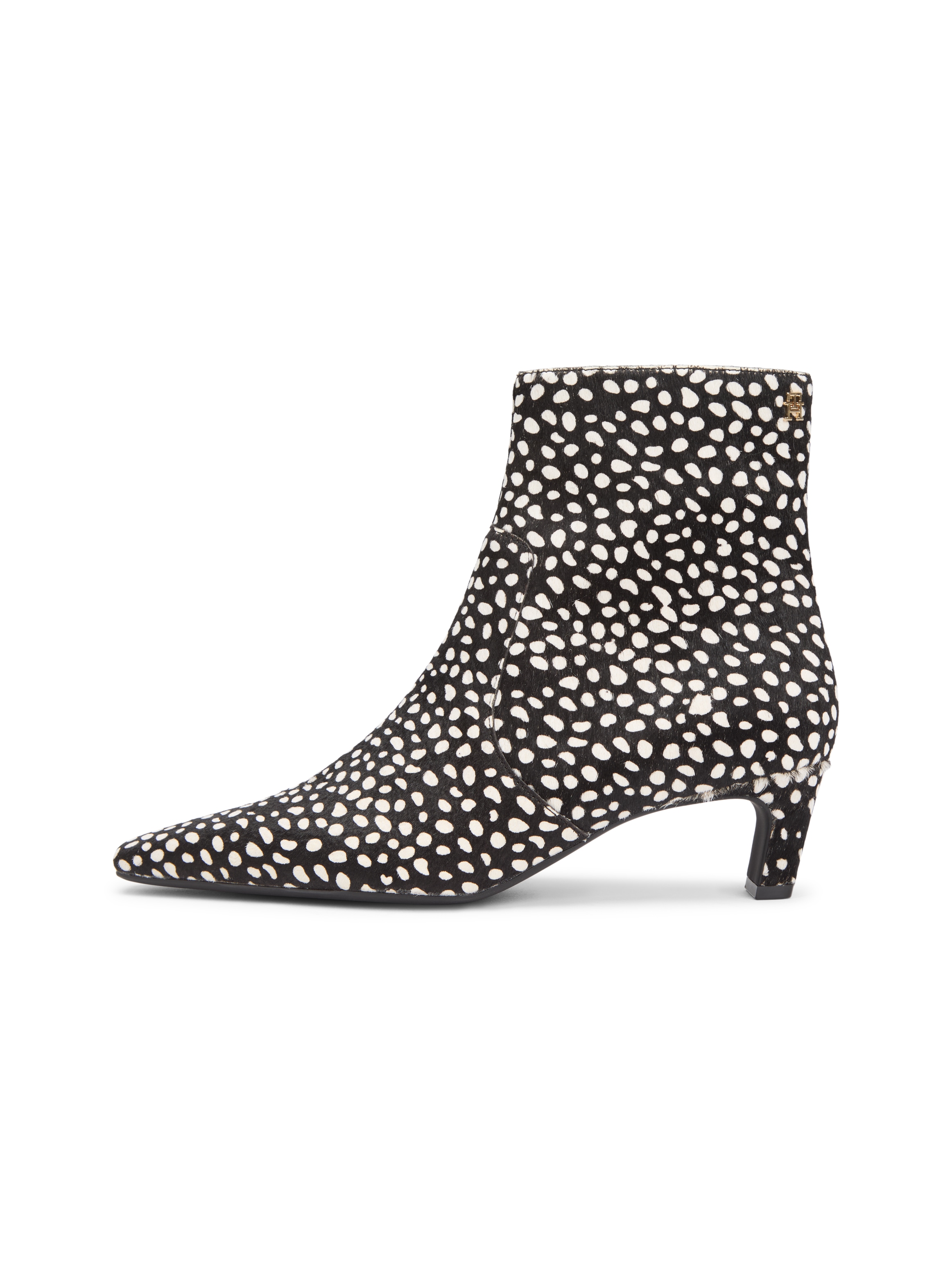 Tommy Hilfiger Stiefelette »TH SNOW LEOPARD BOOT«  , Trichterabsatz, Businesschuh in spitz zulaufender Form
