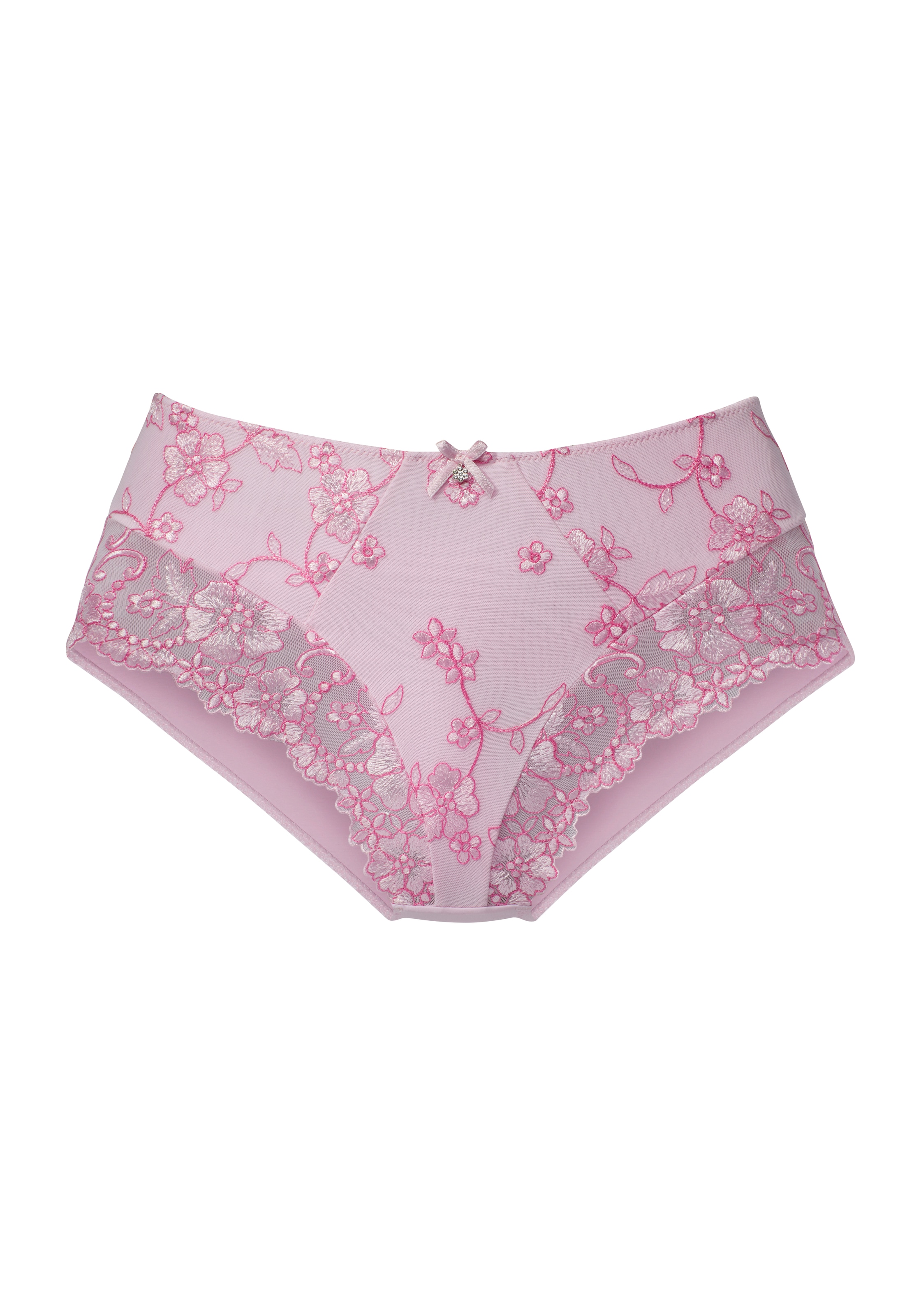 LASCANA Slip »Wanda«, in abdeckender Schnittform und Stickerei Spitze