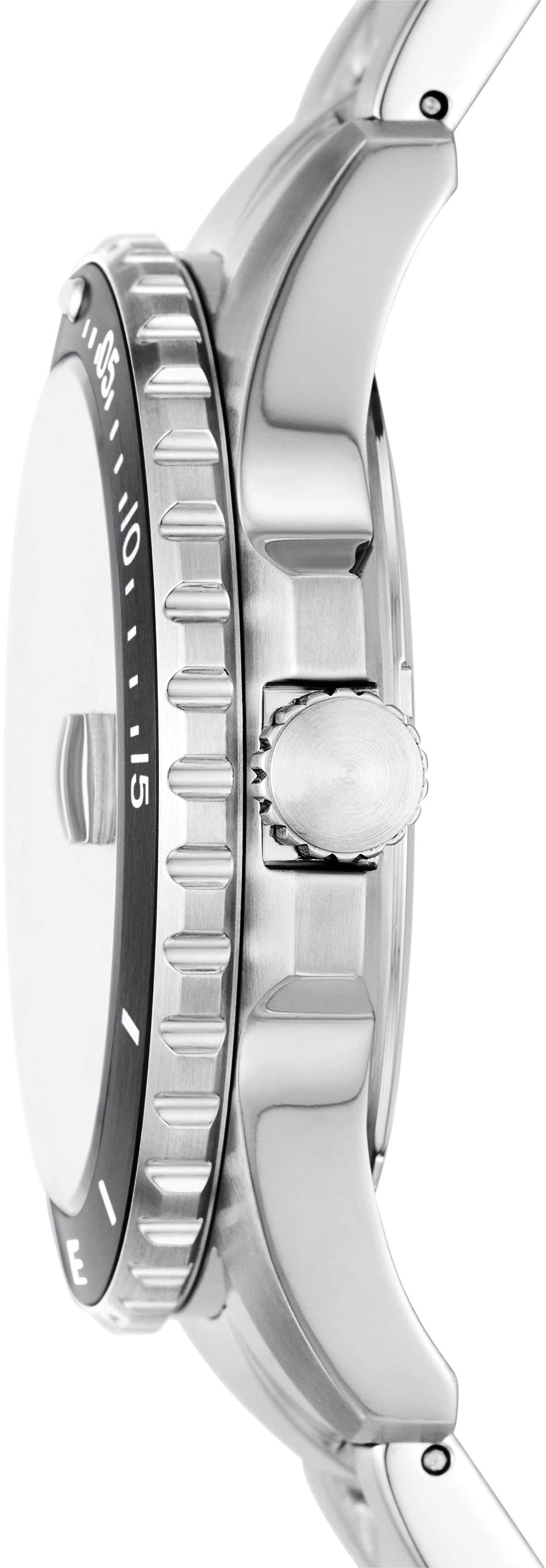 Fossil Quarzuhr »FOSSIL BLUE«, Armbanduhr, Herrenuhr, Edelstahlarmband, analog, Tag, 2. Zeitzone