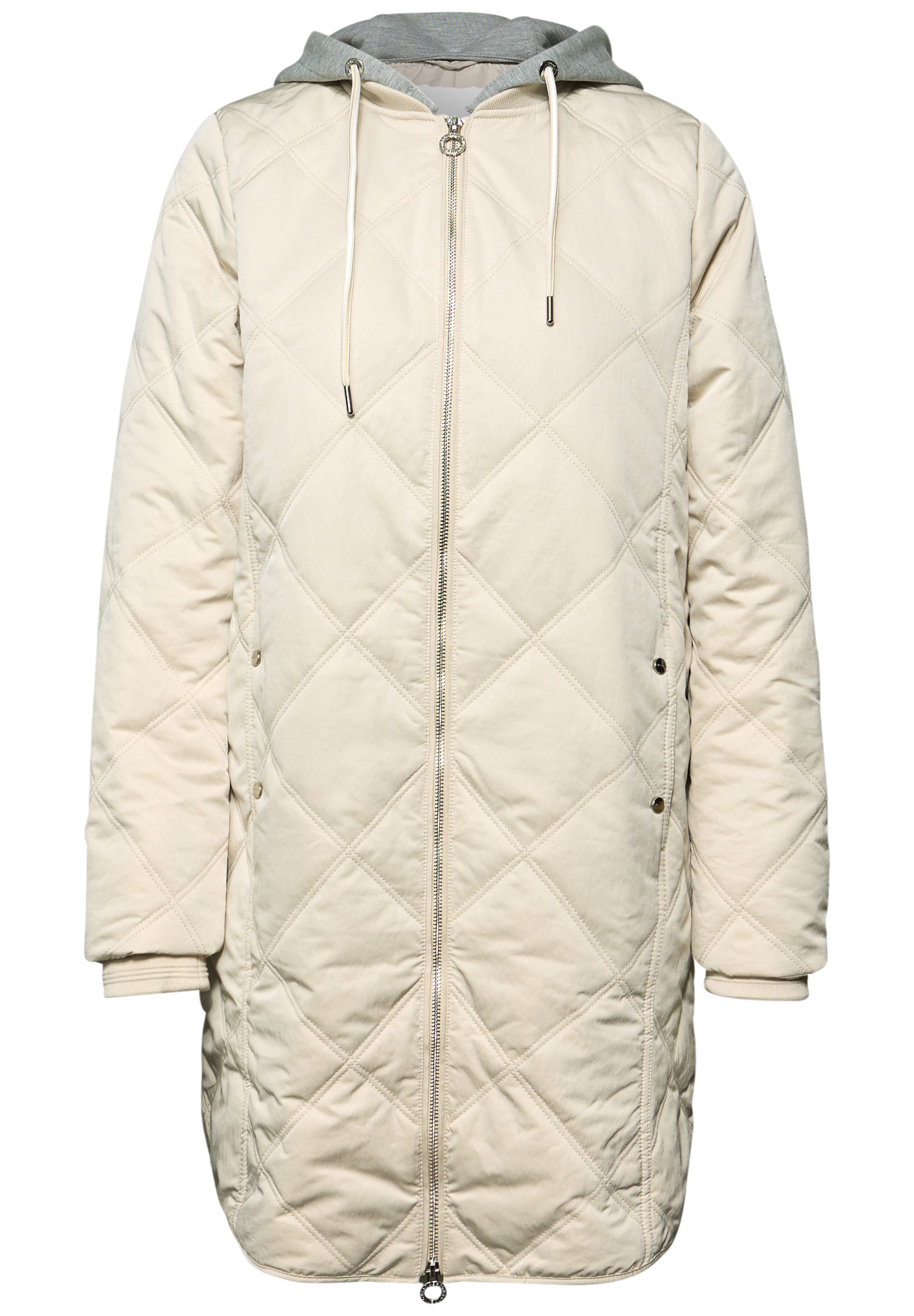 STREET ONE Steppjacke mit Kapuze mit abnehmbarer Jersey-Kapuze