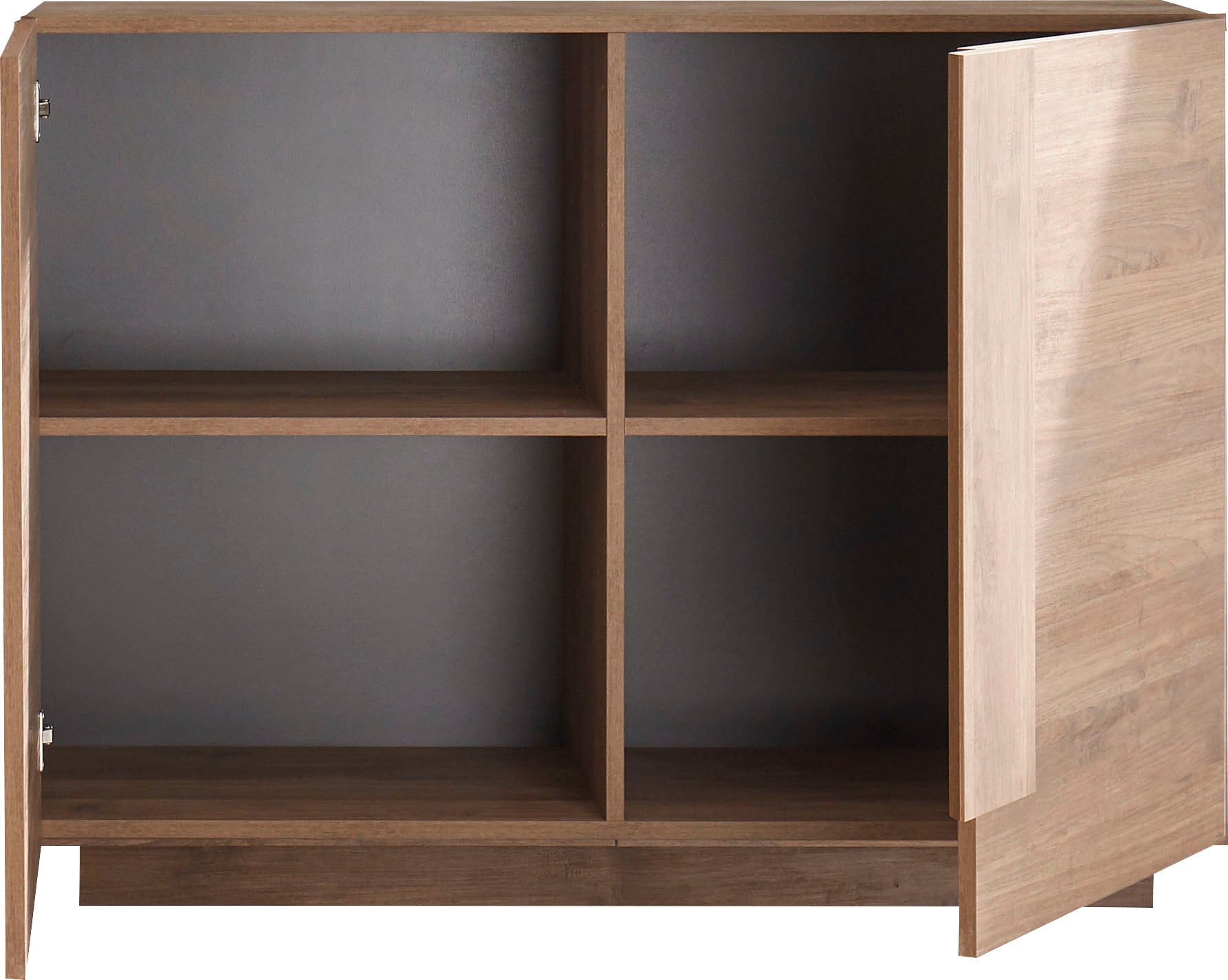 Home affaire Sideboard »Jupiter, Breite 121 cm, Kommode 2 Türen - Soft Closing, Anrichte,« moderne Griffblende, FSC®, cleveres Stauraumkonzept