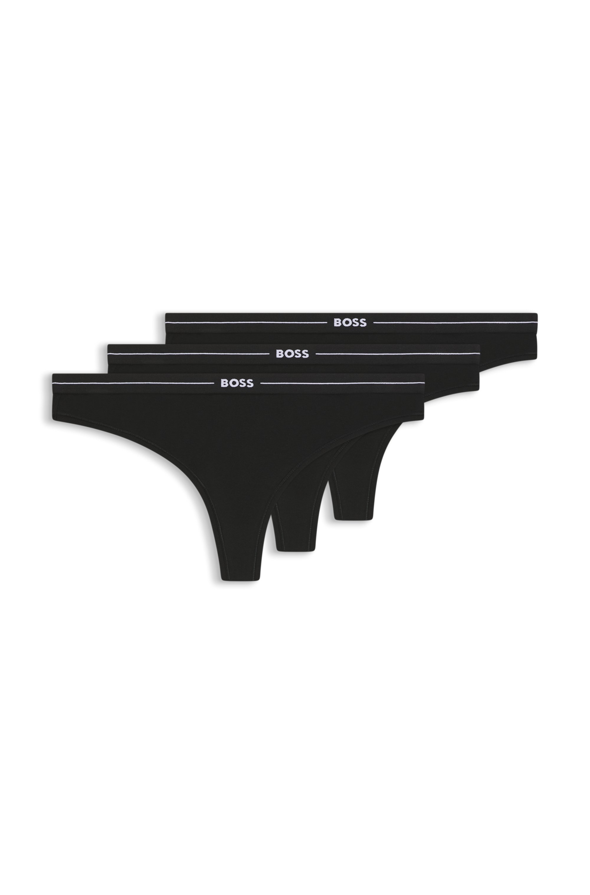 BOSS String »3P THONG« Packung, 3er, 3 Stk. mit BOSS Logobund