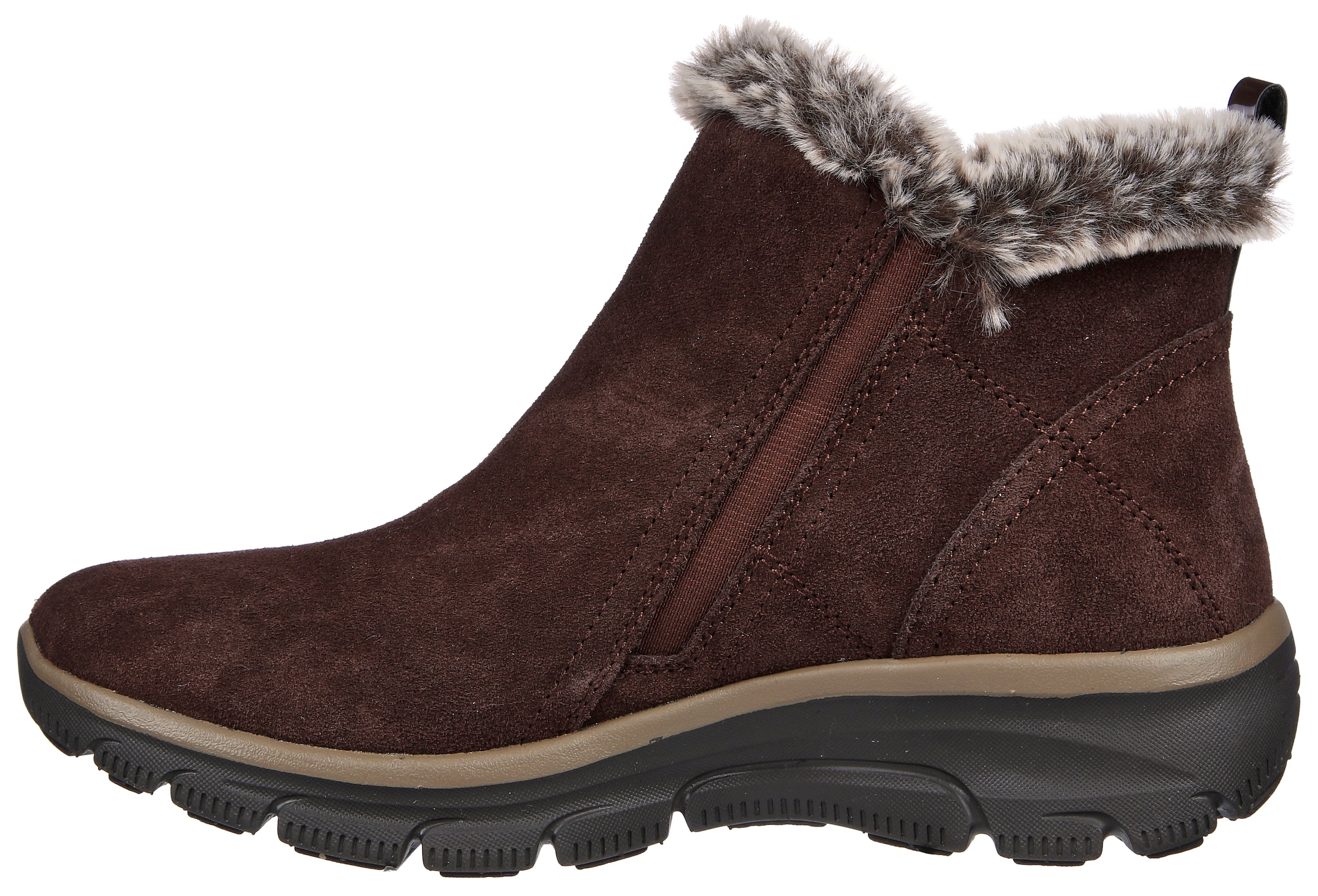 Skechers Winterboots »EASY GOING - HIGH ZIP«, Winterschuh mit Fellimitatkragen