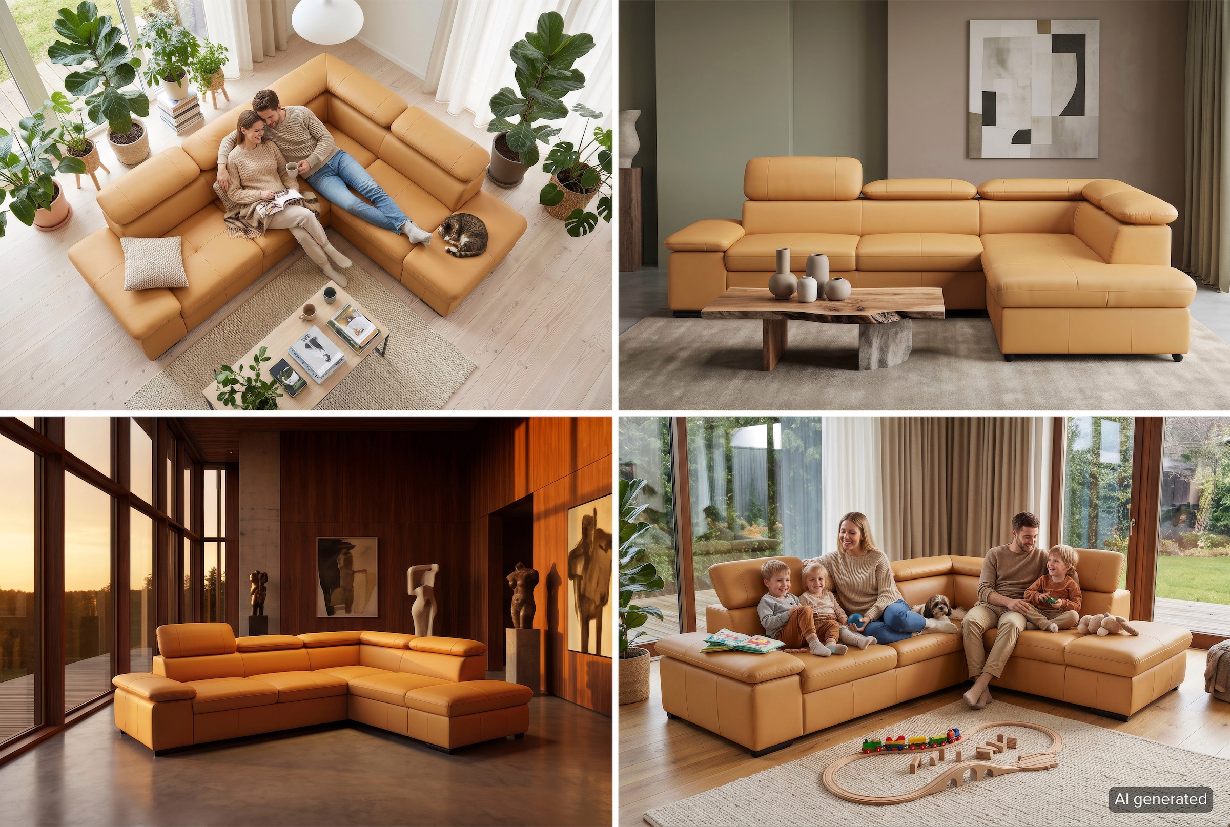 sit&more Ecksofa »Alcudia L-Form, B: 272 cm, Arm- und Kopfteilverstellung, Eckcouch« optional Schlaffunktion, Komfortsitz