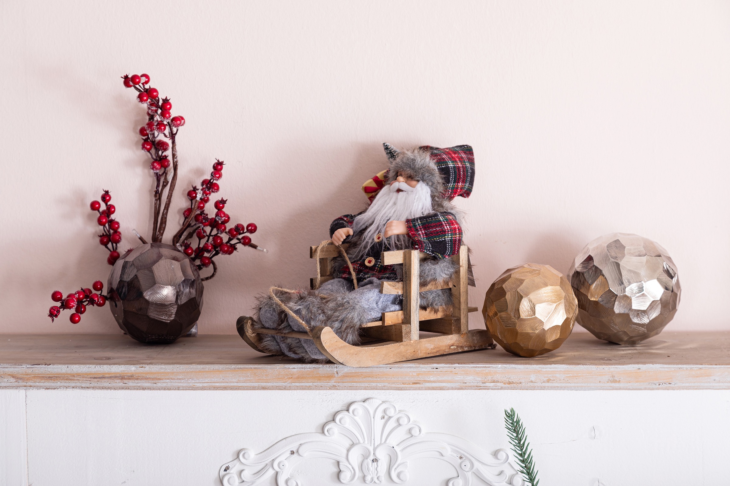 Möbel (1 Myflair Accessoires einem Weihnachtsmann Online Schlitten, Höhe auf cm im & 24 »Weihnachtsdeko«, Shop OTTO ca. St.),