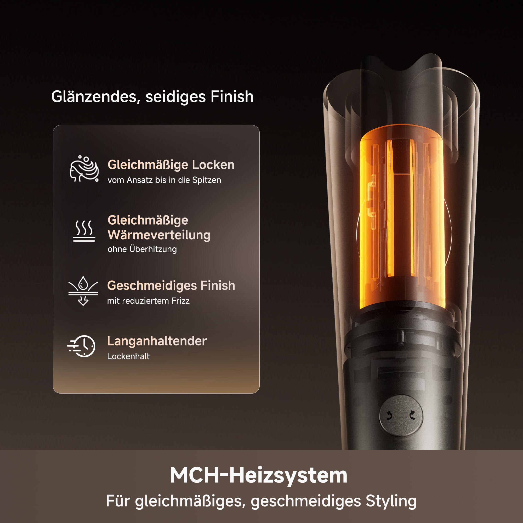 Dreame Lockenstyler »Air-Auto« Automatische Locken mit Ionenpflege und Kaltluft-Fixierung