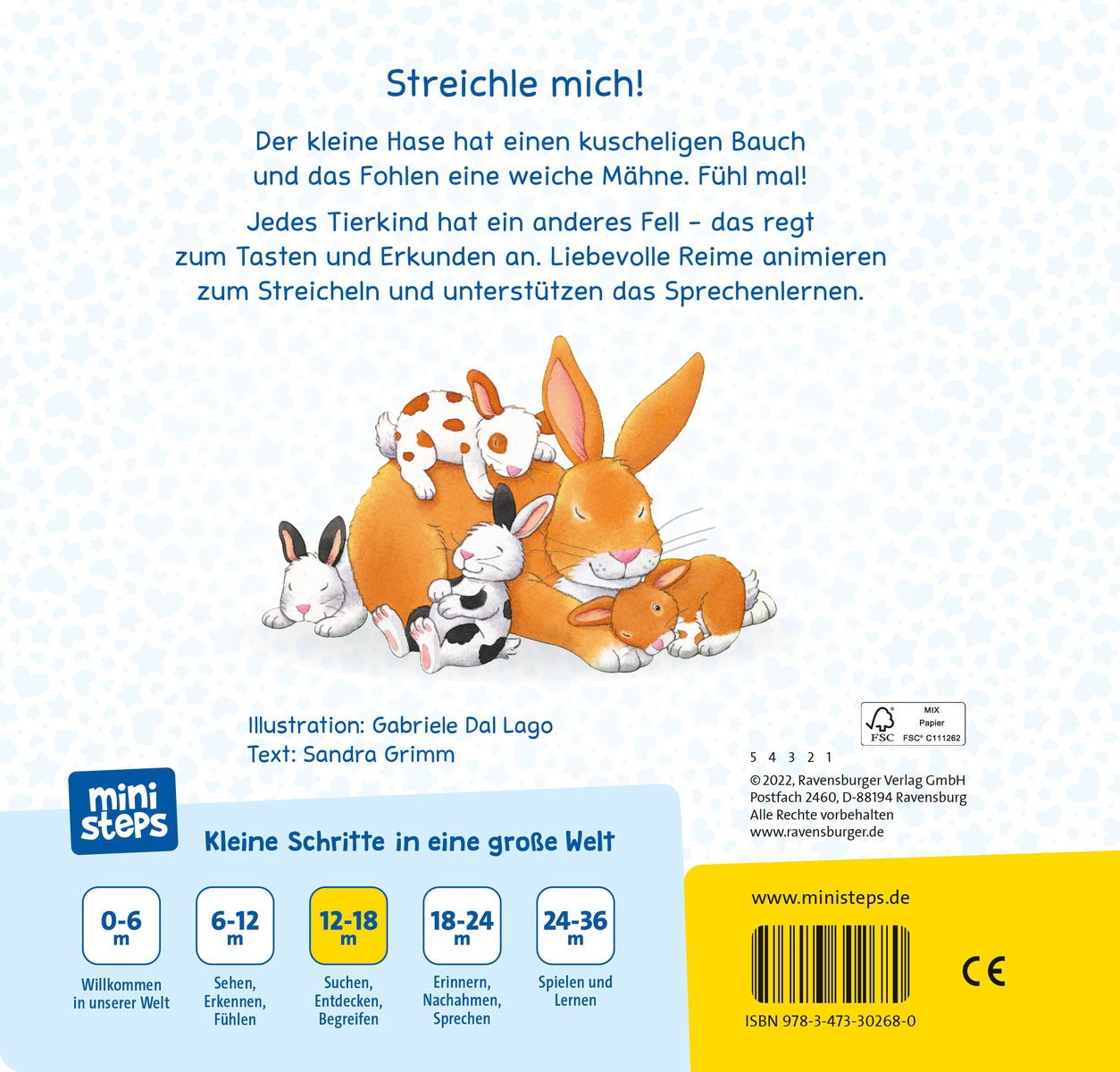 Ravensburger Buch »ministeps®, Fühl mal! Meine Lieblingstiere«