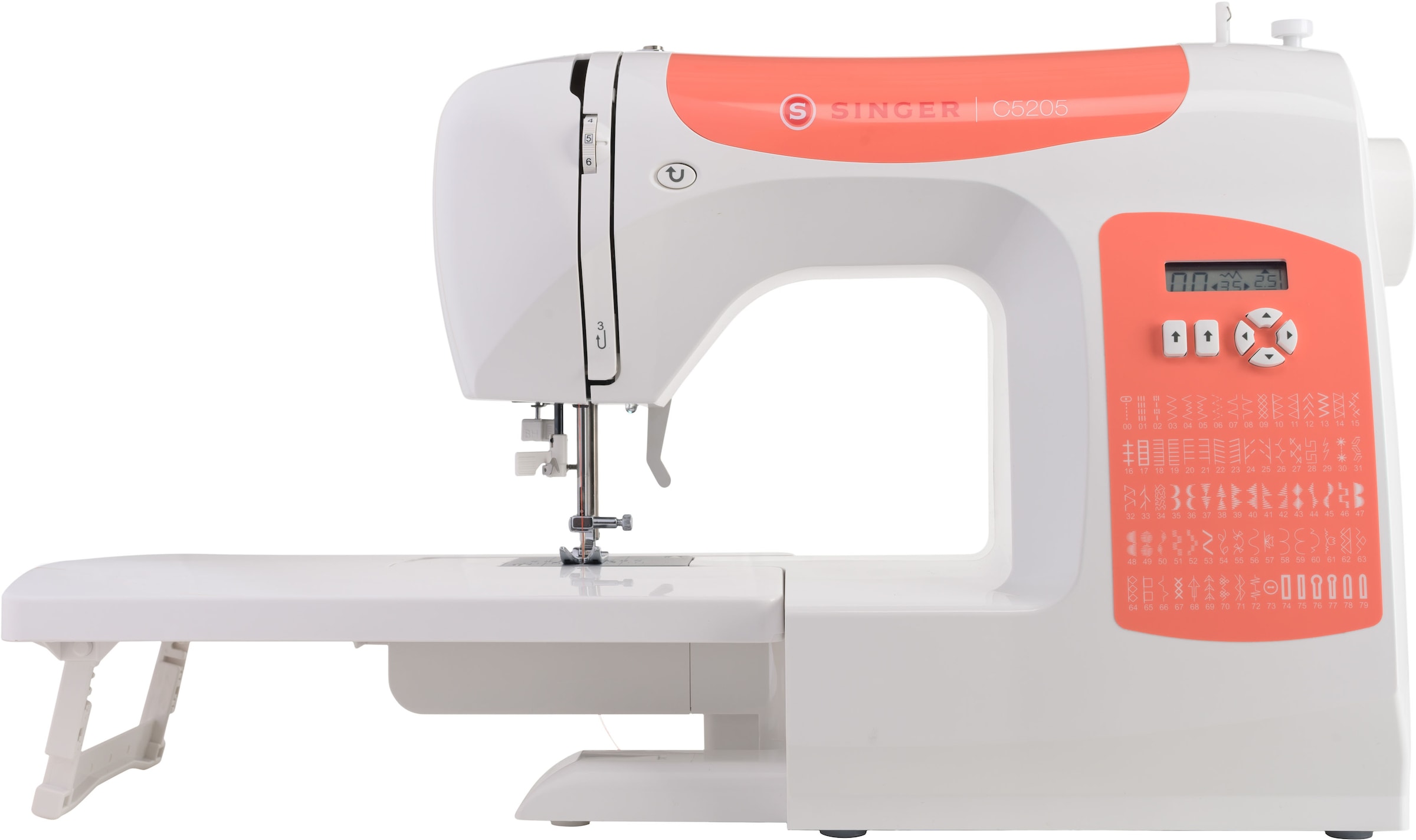 Singer Computer-Nähmaschine online Orange«, 60 bei Programme »C5205 OTTO jetzt