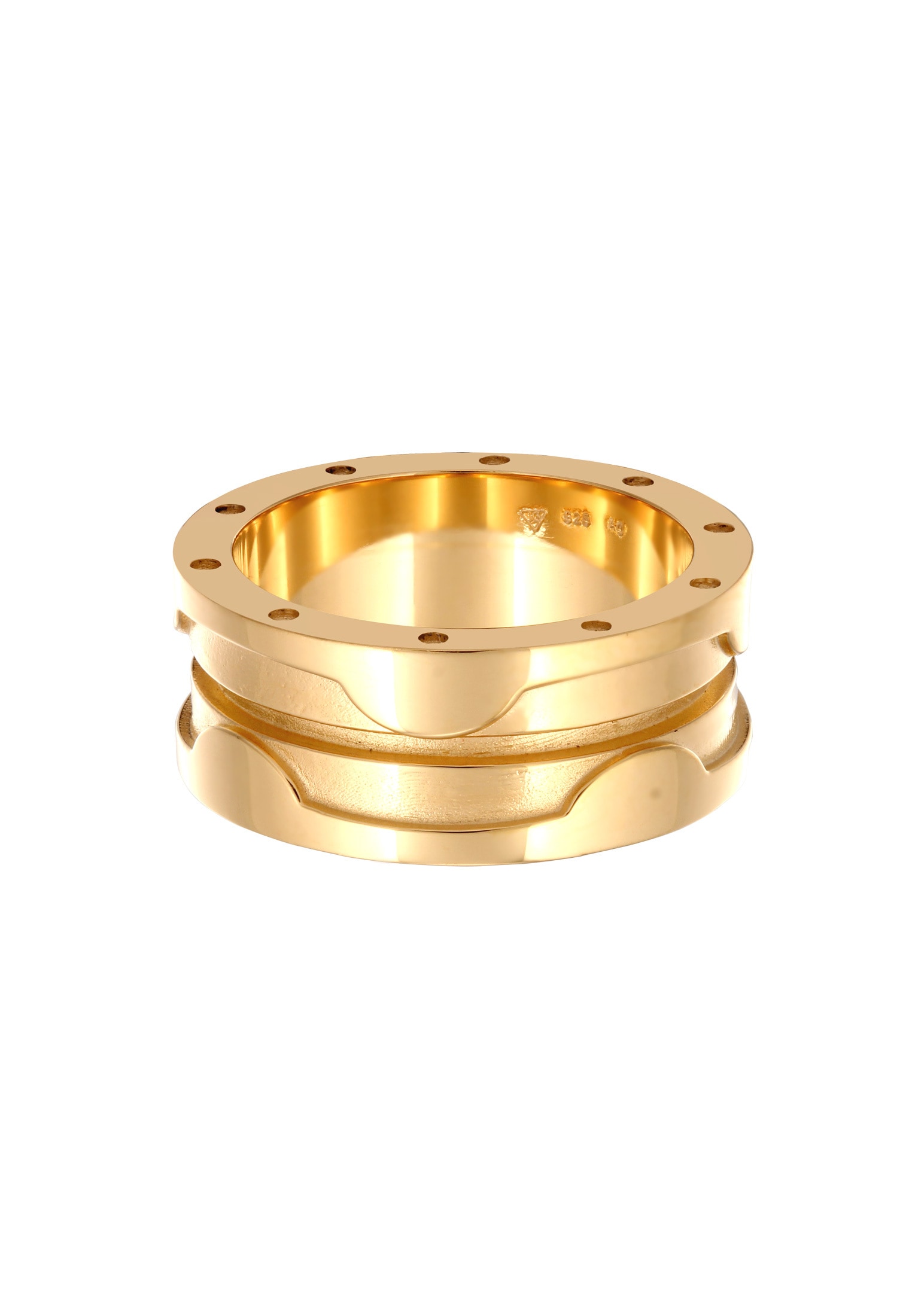 Elli Silberring »Ring Bandring Markant Chunky Style 925 Sterling Silber«