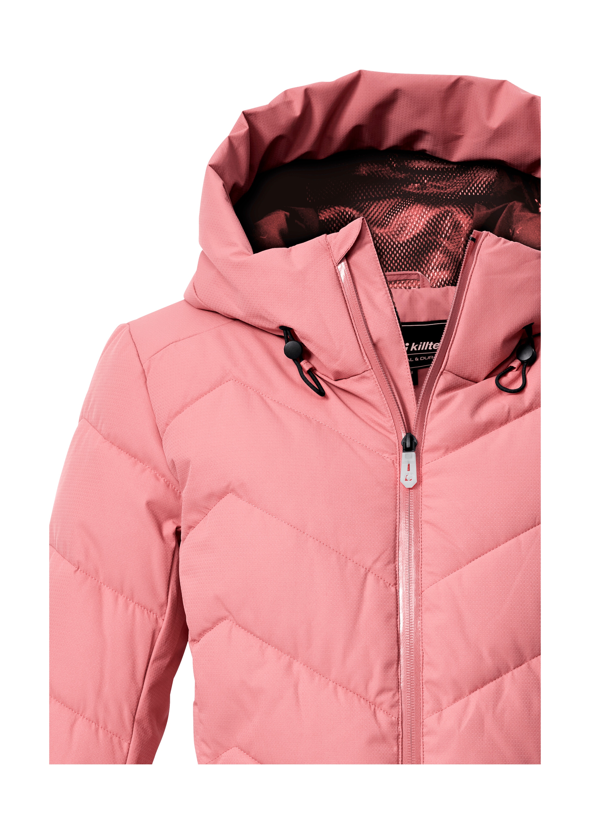 Killtec Skijacke »KSW 31 WMN SKI QLTD JCKT« Winddichte, wasserabweisende Skijacke mit Daunenoptik und Schneefang