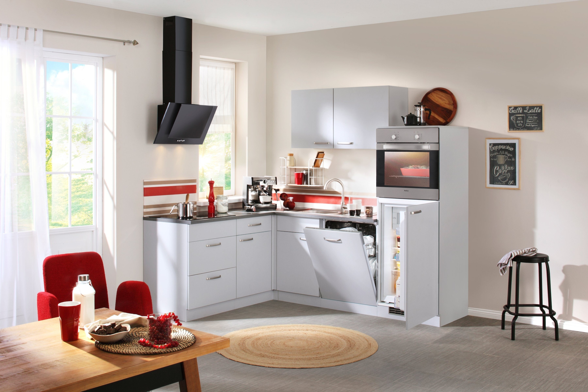 wiho Küchen online mit Winkelküche x E-Geräten, bei OTTO 230 »Michigan«, 170 cm kaufen