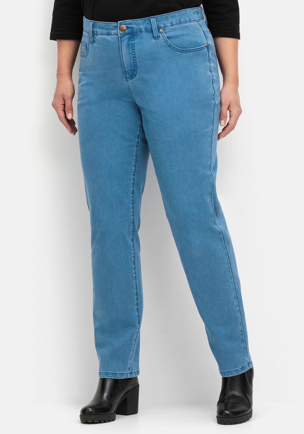 Sheego Stretch-Jeans »Jeans im 5-Pocket-Stil«