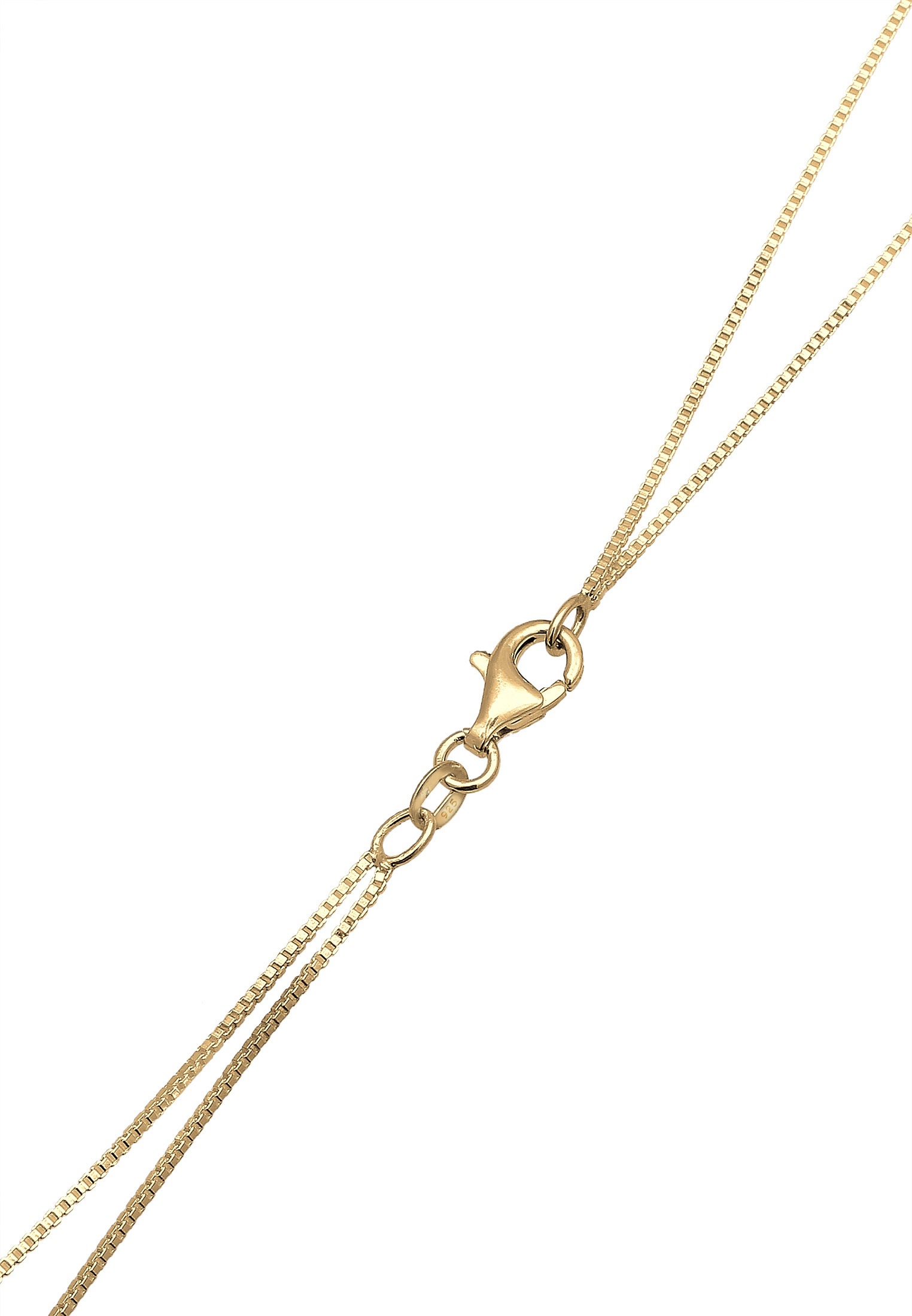 Elli Silberkette »Halskette Layer Halbmond Stern Plättchen Zirkonia 925 Sterling Silber«