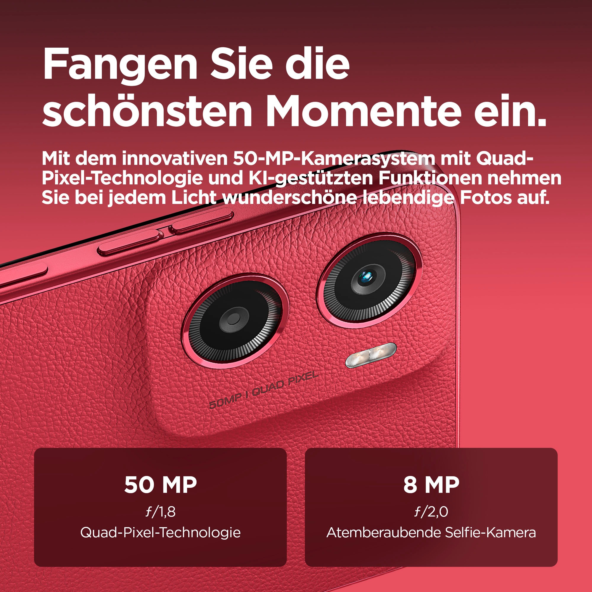 Motorola Smartphone »moto g05«, plum red