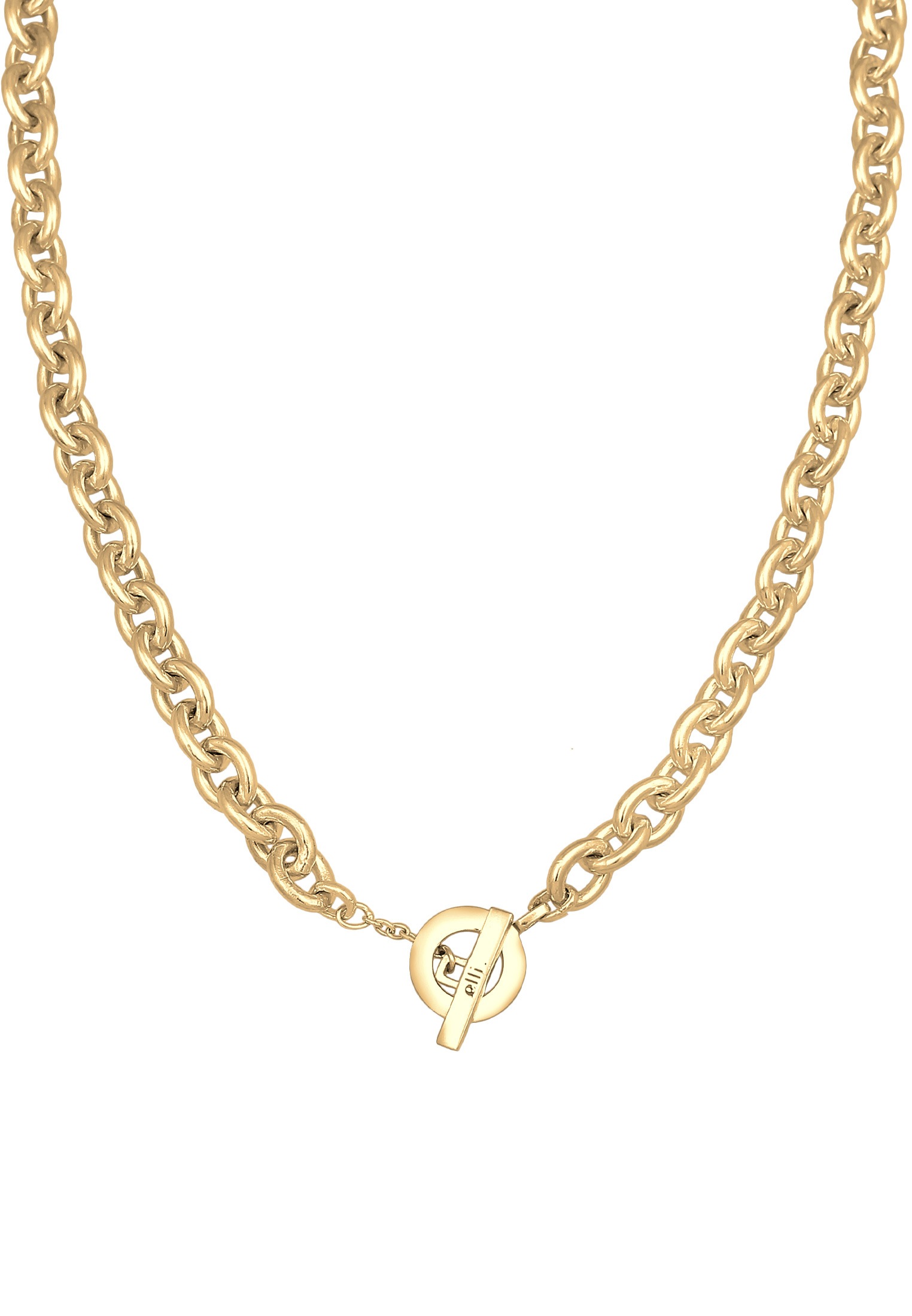 Elli Premium Kette ohne Anhänger »Halskette Ankerkette Grob Glieder Unisex 925 Silber rhodiniert«
