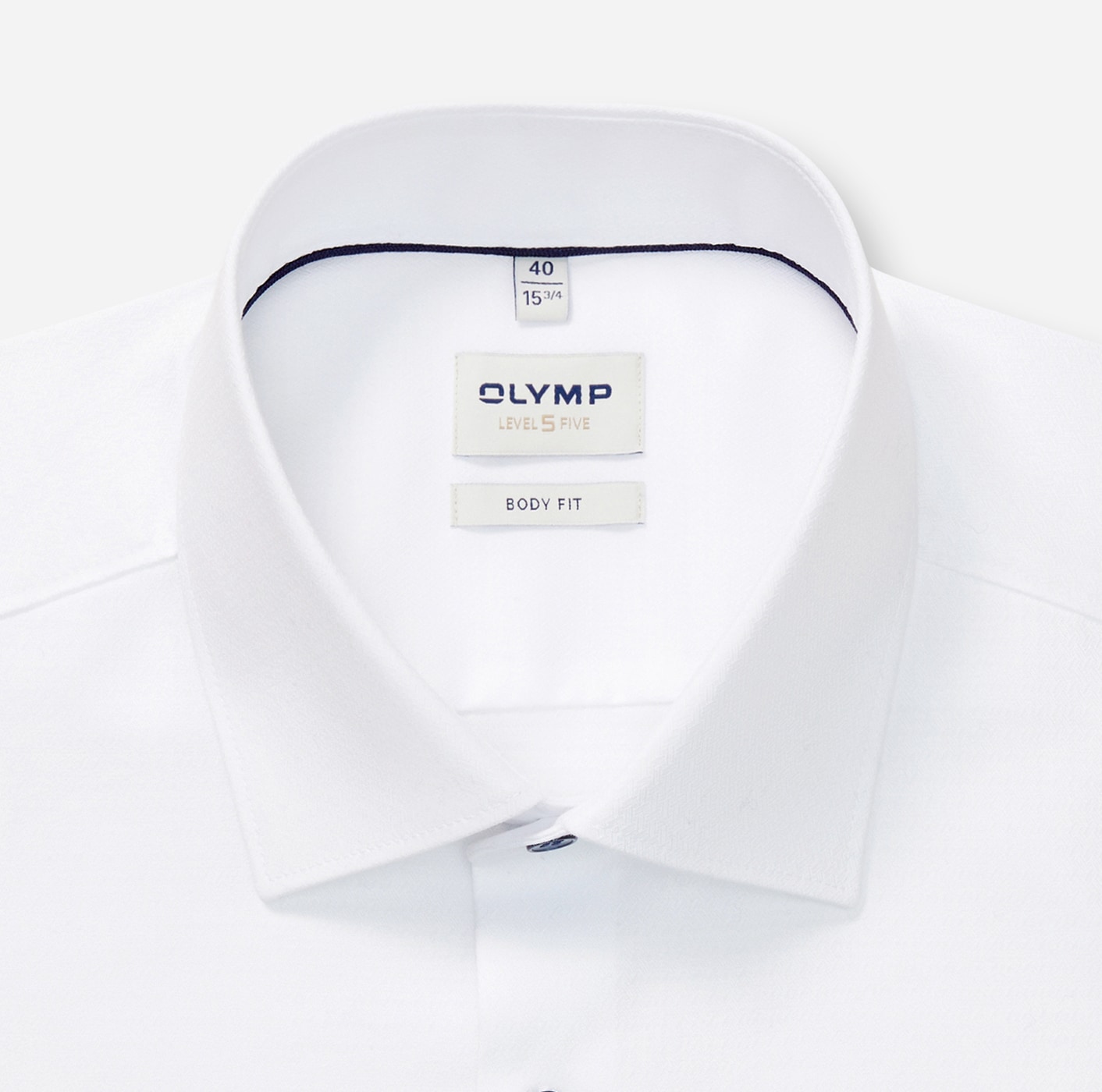 OLYMP Langarmhemd »Level 5« body fit, New York Kentkragen, fein gemustert, Businesshemd