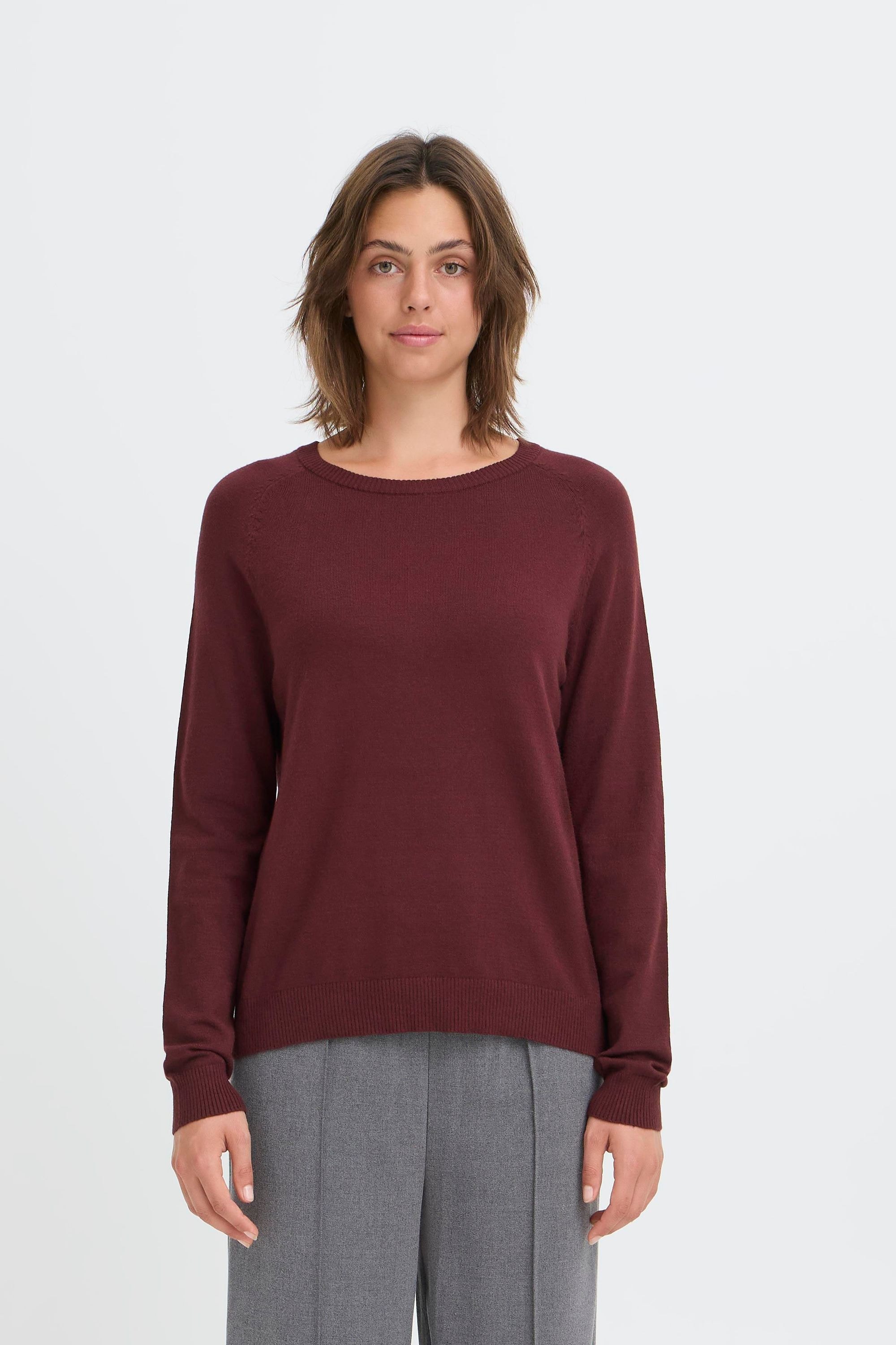 OXMO Strickfleece-Pullover »Strickpullover OXBMMNORA RAGLAN JUMPER«
