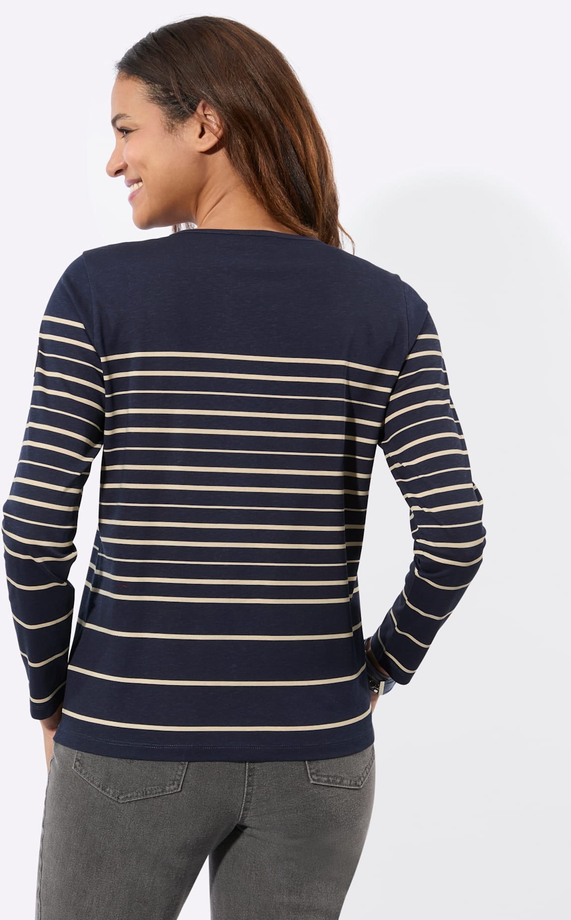 Casual Looks Langarmshirt »Ringelshirt« 1