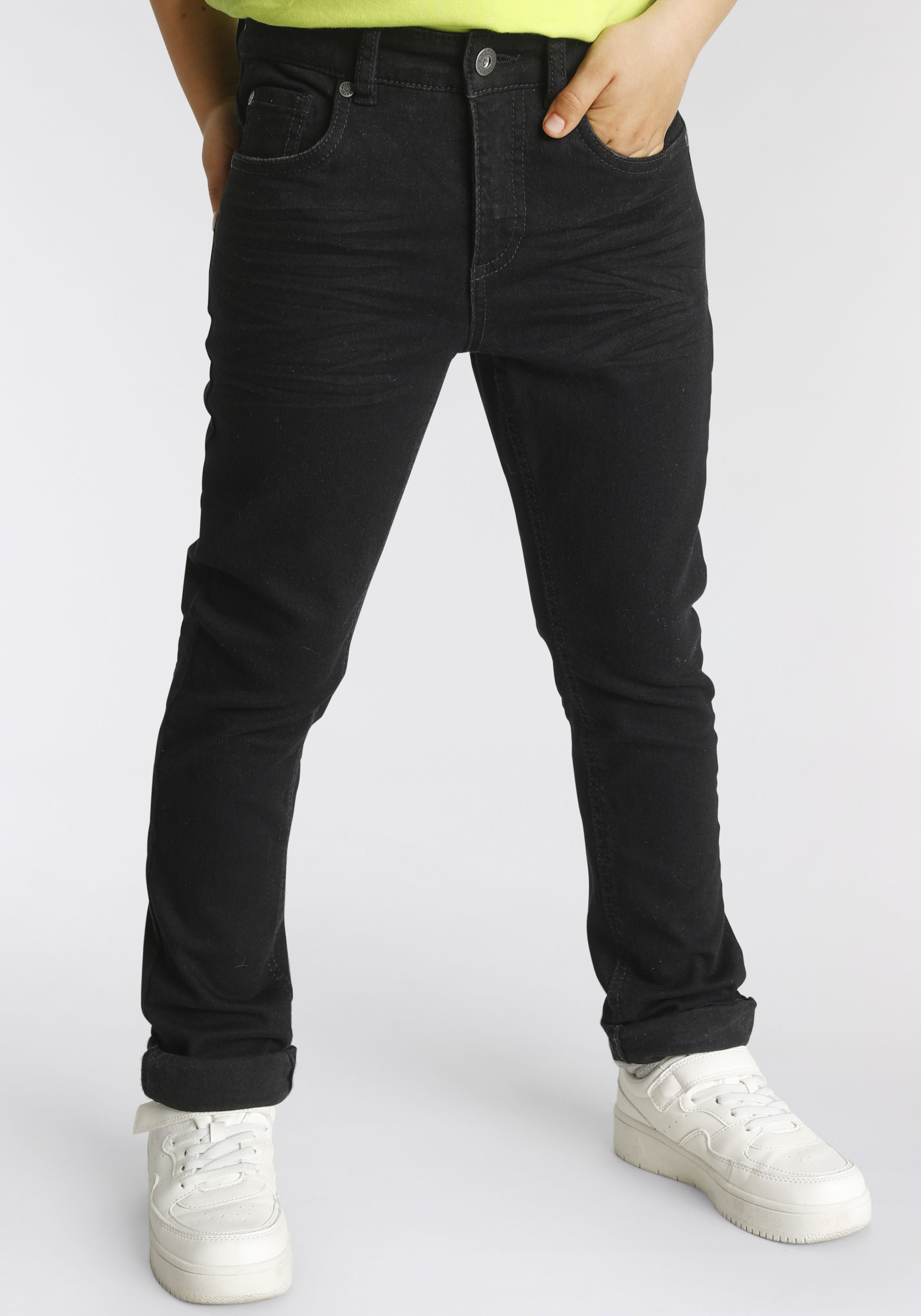 Stretch-Hose, regular fit mit schmalem Bein