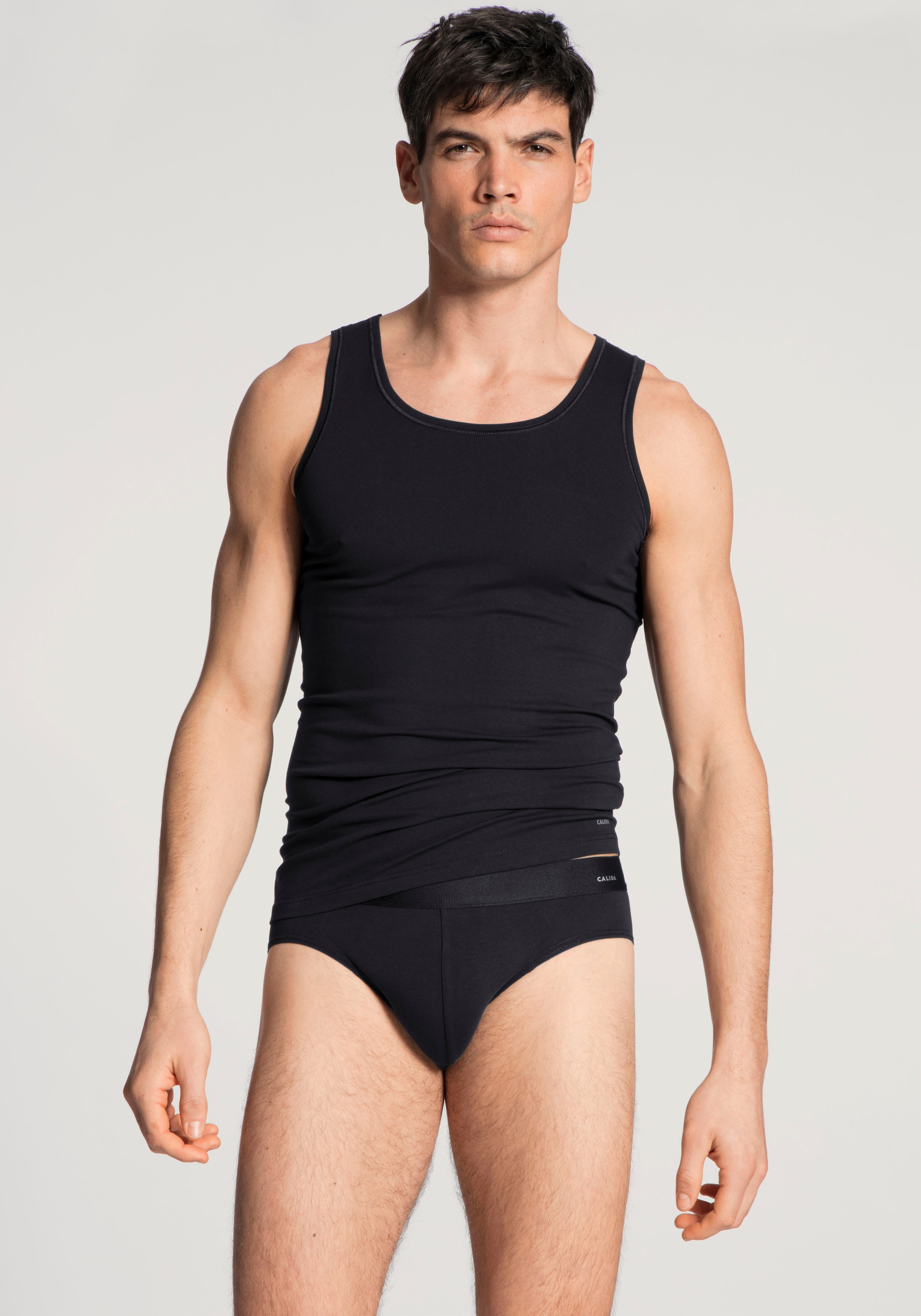 CALIDA Achseltop »Cotton Code«, mit Rundhals-Ausschnitt