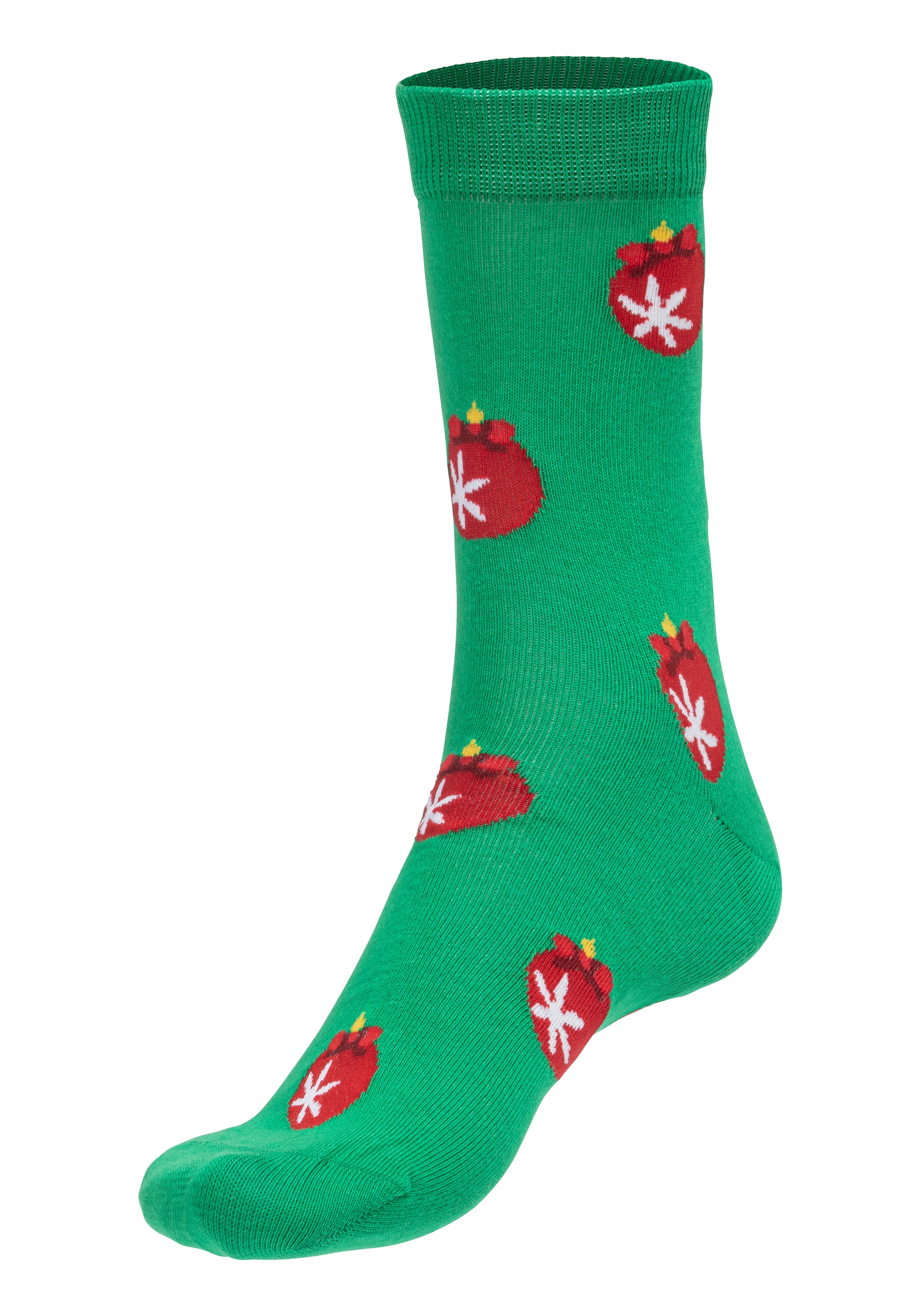 John Devin Socken, (Packung, 3 Paar), mit unterschiedlichen Weihnachtsmotiven