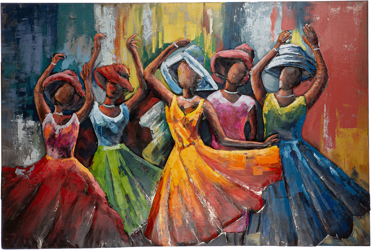 GILDE Metallbild »Bild rechteckig Lets dance« Menschen 1 Stk. tlg.