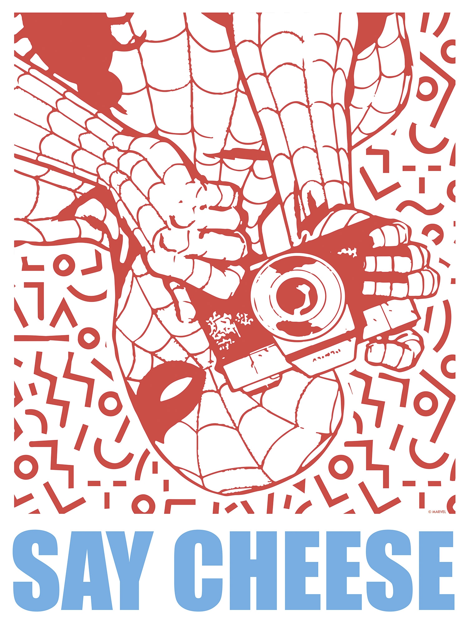 Komar Wandbild »Marvel Spider-Man Say Cheese Red«, Disney, (Set, 1 St.), 30 x 40 cm (Breite x Höhe) - Kinderzimmer, Dekoration