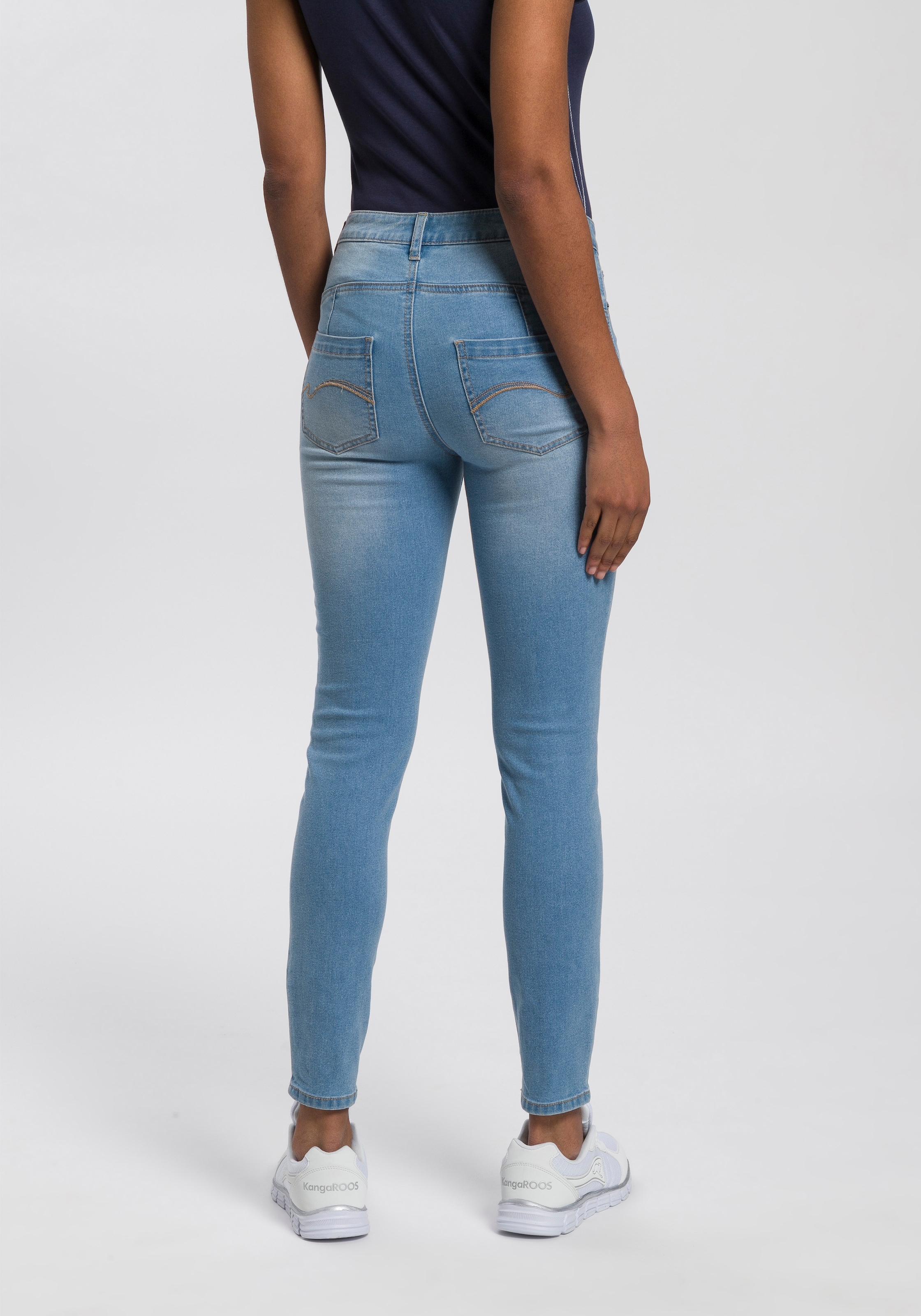 KangaROOS »CROPPED bei HIGH SLIM OTTO FIT«, WAIST Slim-fit-Jeans KOLLEKTION NEUE online