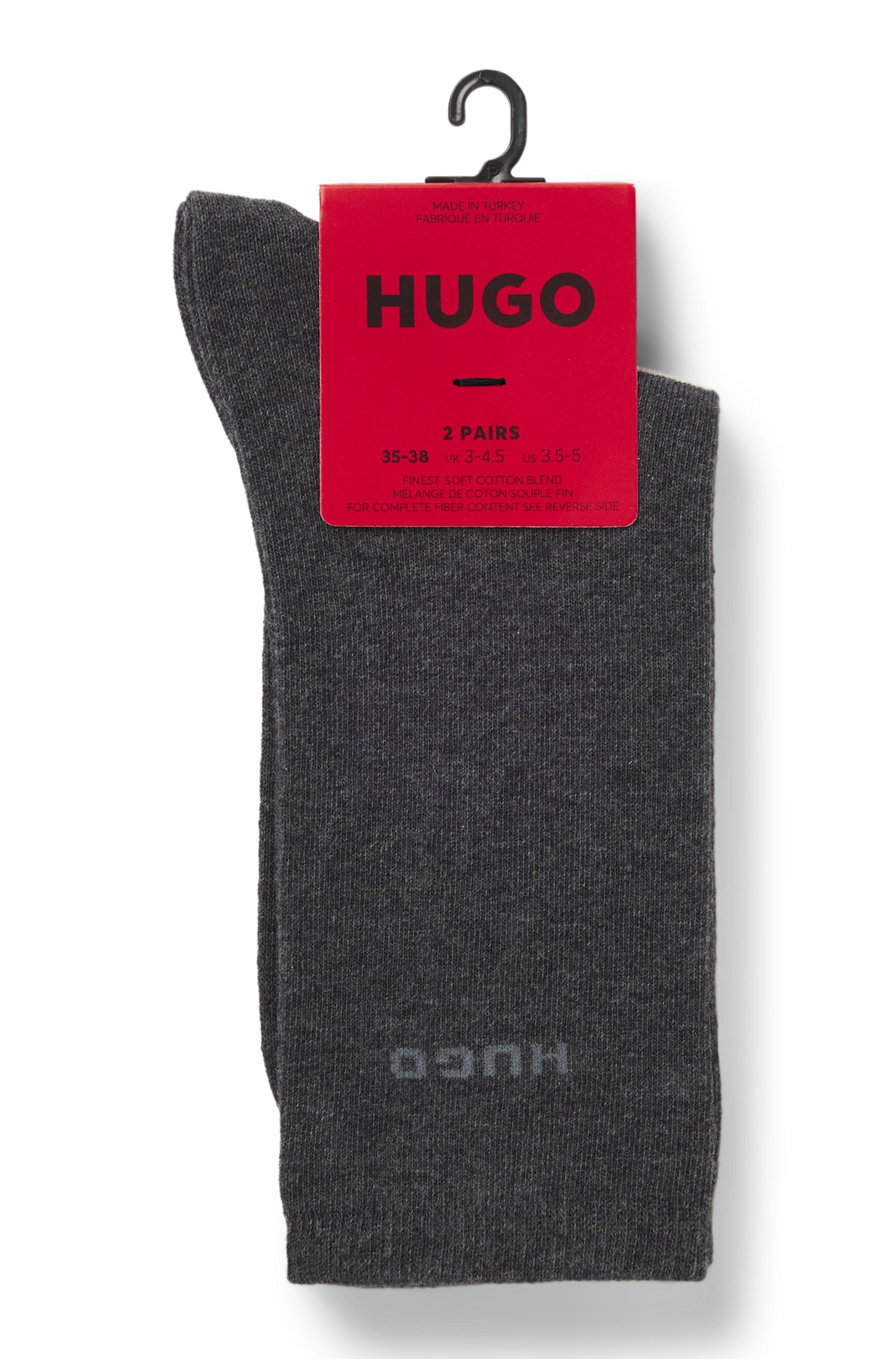 HUGO Underwear Socken »RS UNI LOGO« 2 Paar tlg. mittelhoh, aus Baumwoll-Mix mit Logos