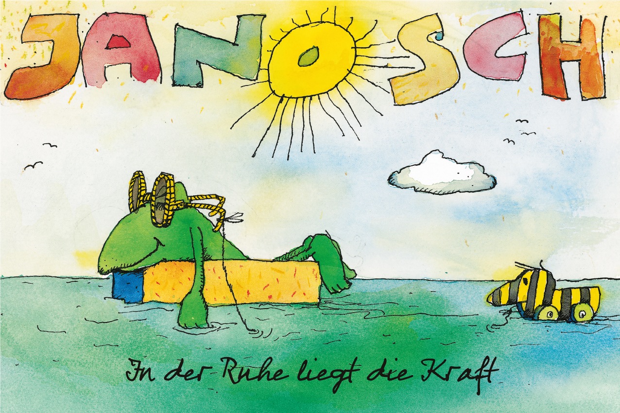 LuckyLinde Wanddekoobjekt »Der Frosch und die Tigerente«, (1 St.), Exklusive JANOSCH Kindermotive, Stahlschild