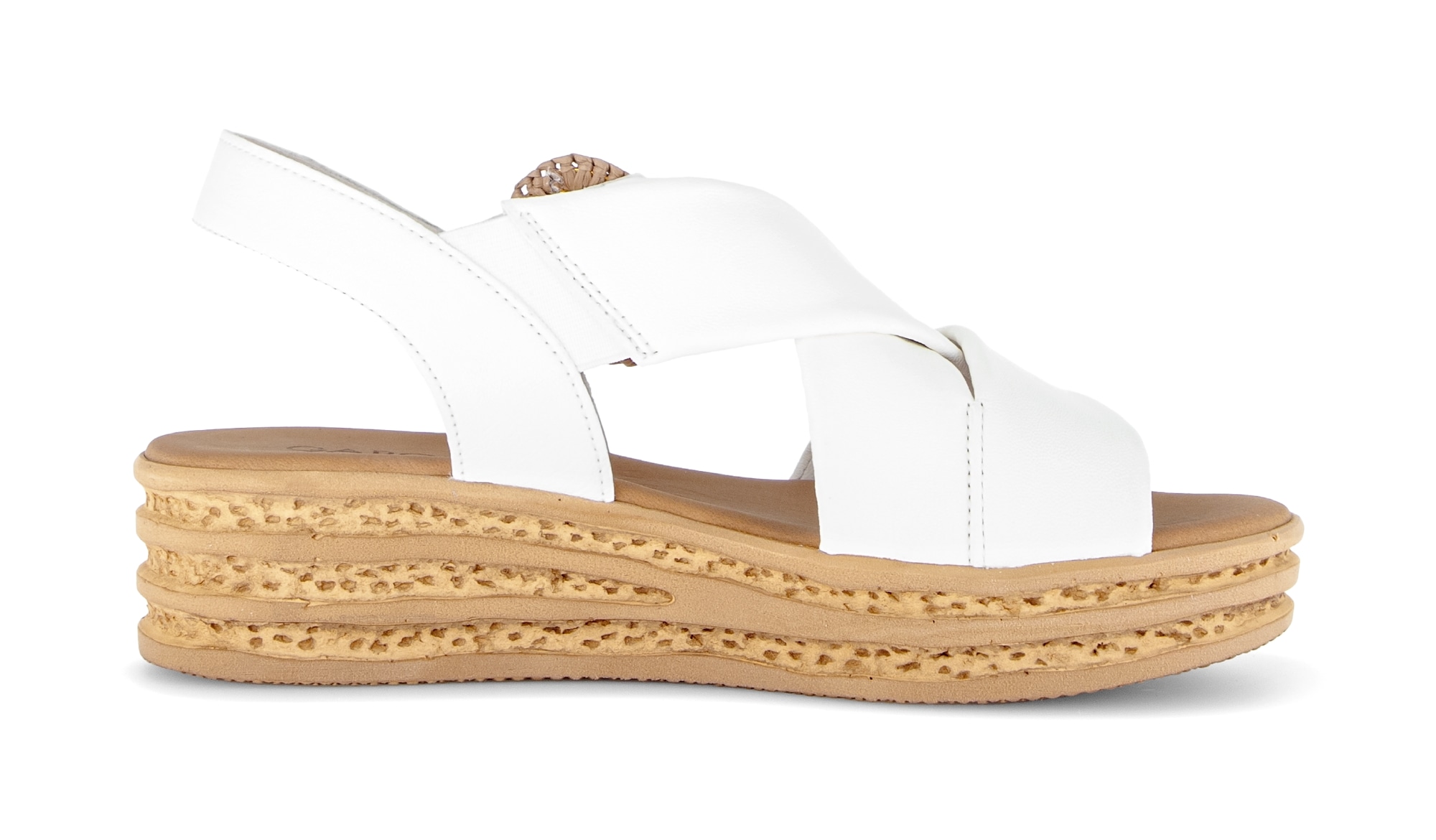 Gabor Keilsandalette  Plateau, Riemchensandale, Sommerschuh mit Zierschnalle