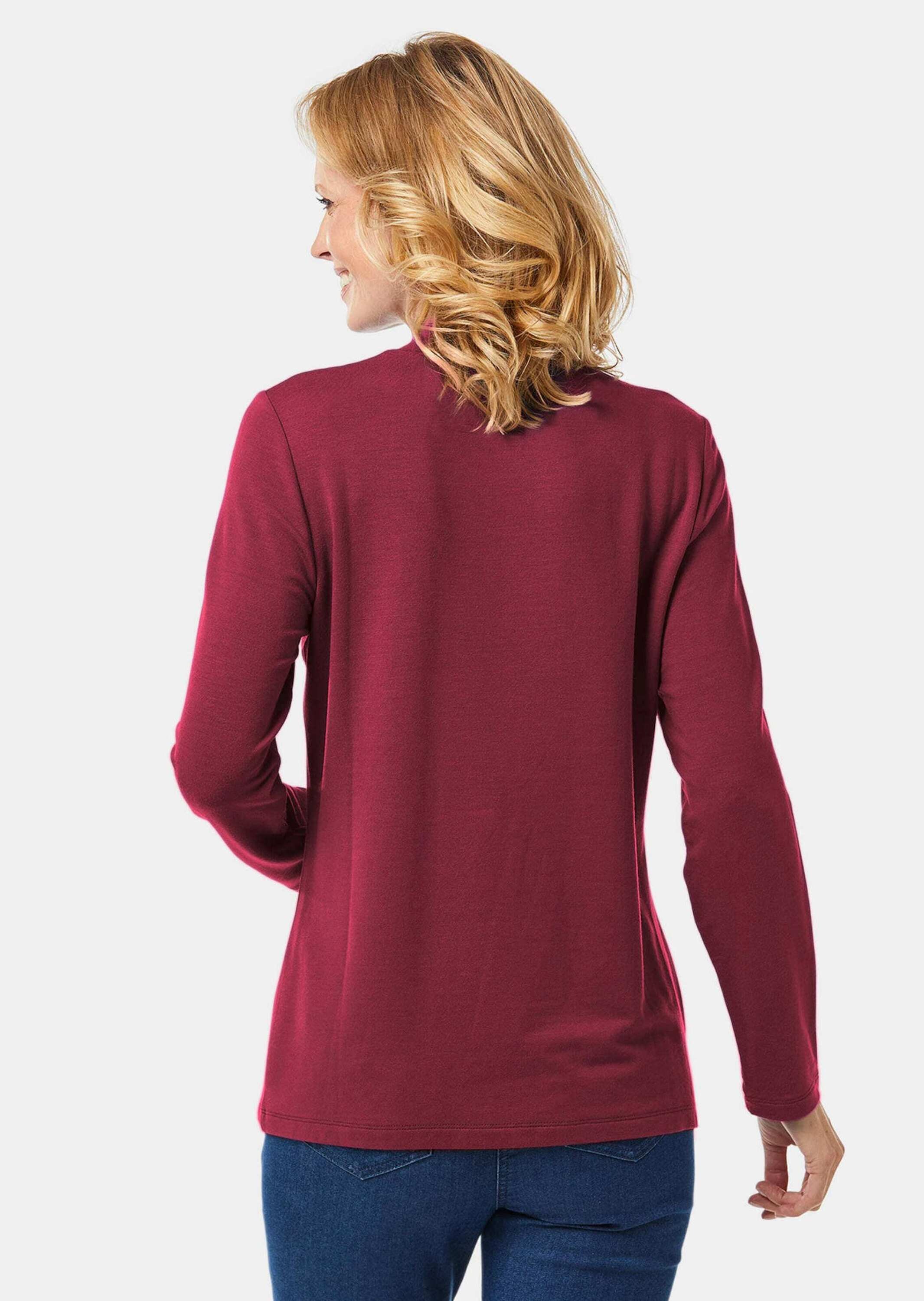 GOLDNER Longpullover »Stehkragenshirt mit Langarm«