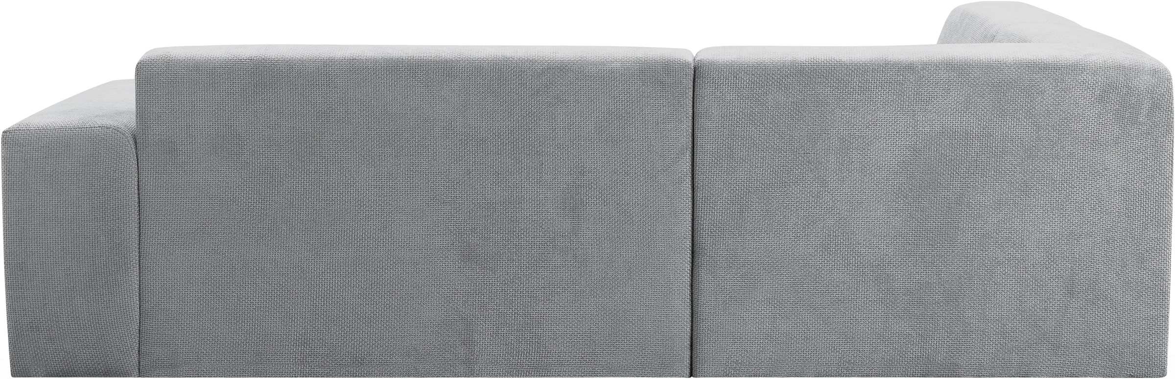 WERK2 Ecksofa »Zeus-M, tolles Sofa mit schönen Details, L-Form«, Curvy Trend Garnitur, urbane Optik, komfortable Wellenunterfederung