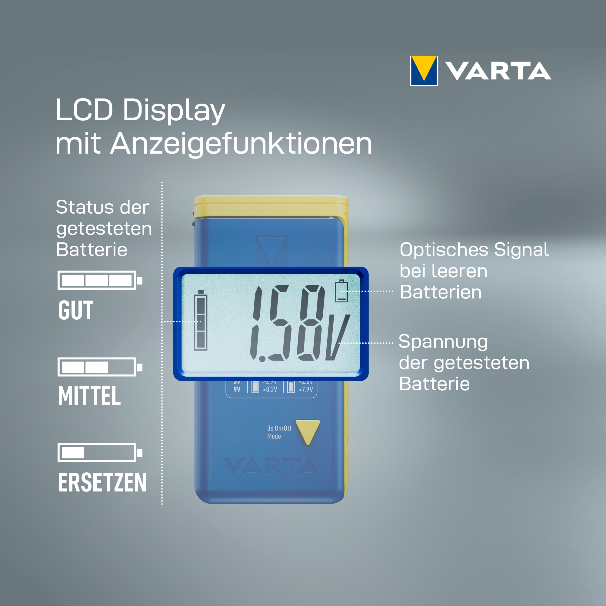 VARTA Batterietester »LCD«