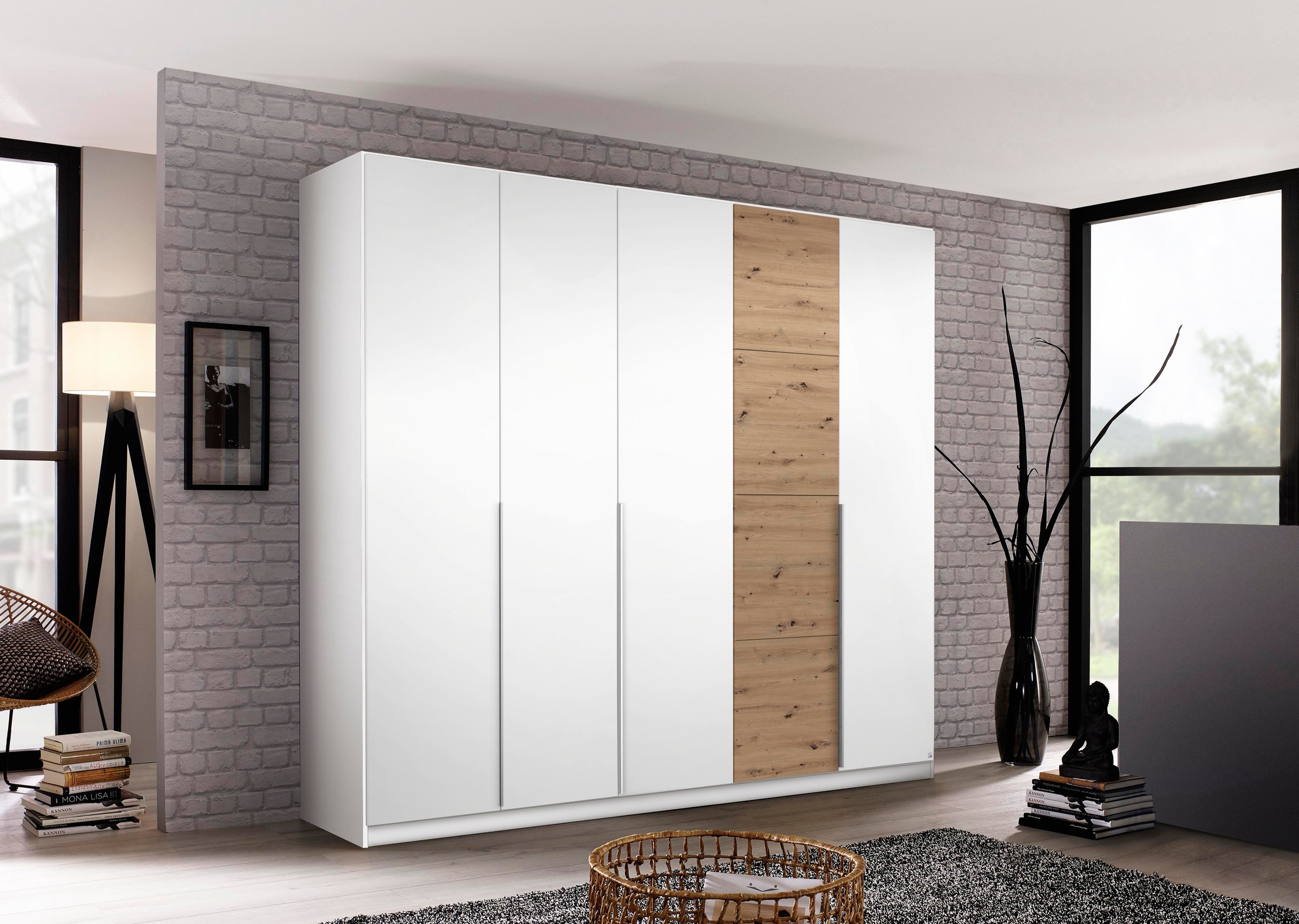 rauch Drehtürenschrank »Bellezza«, inkl. Schubkasteneinsatz, Wäscheeinteilung und weiterem Zubehör