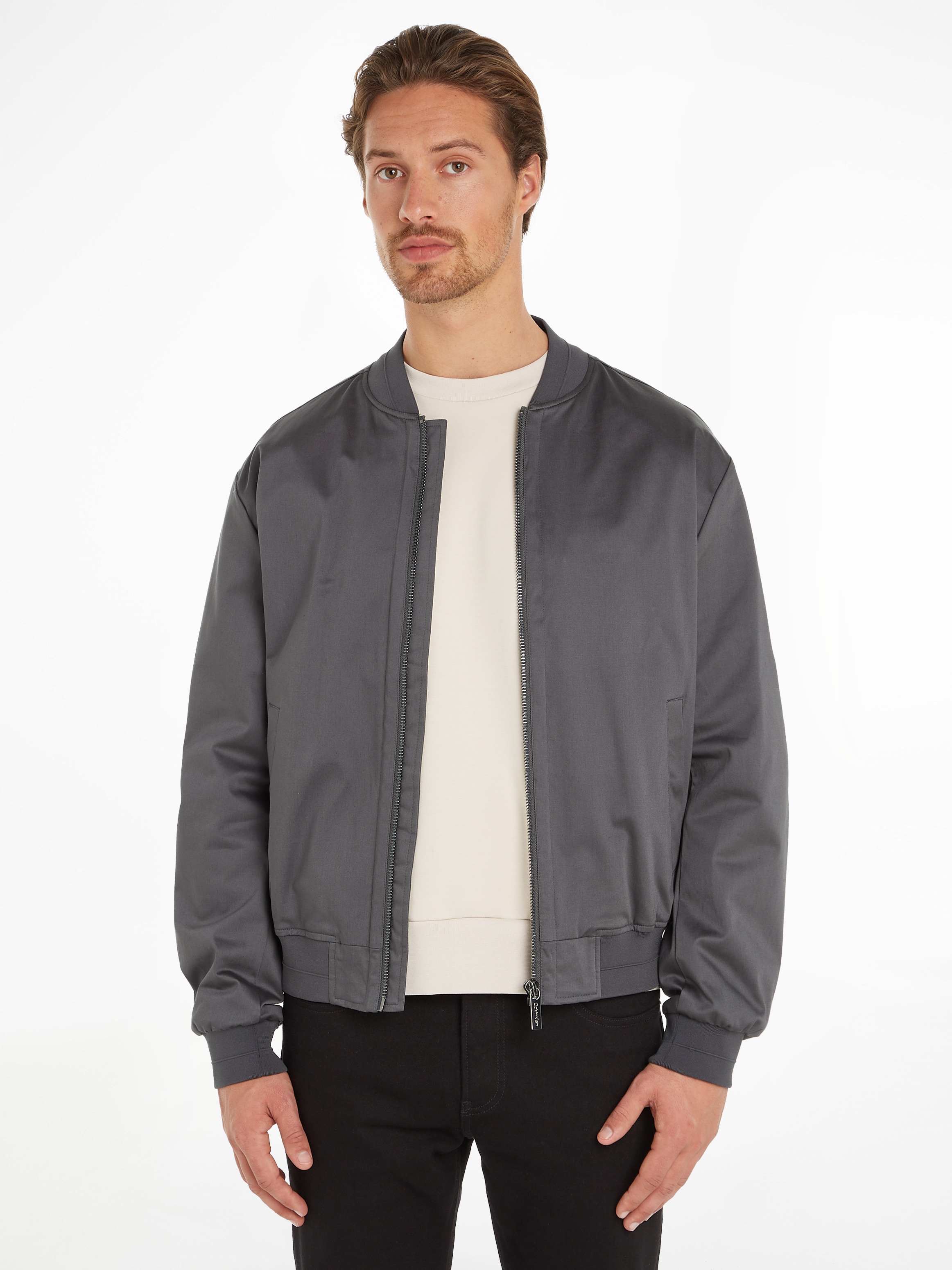 Calvin Klein Collegejacke »SATEEN STRETCH HERO BOMBER«