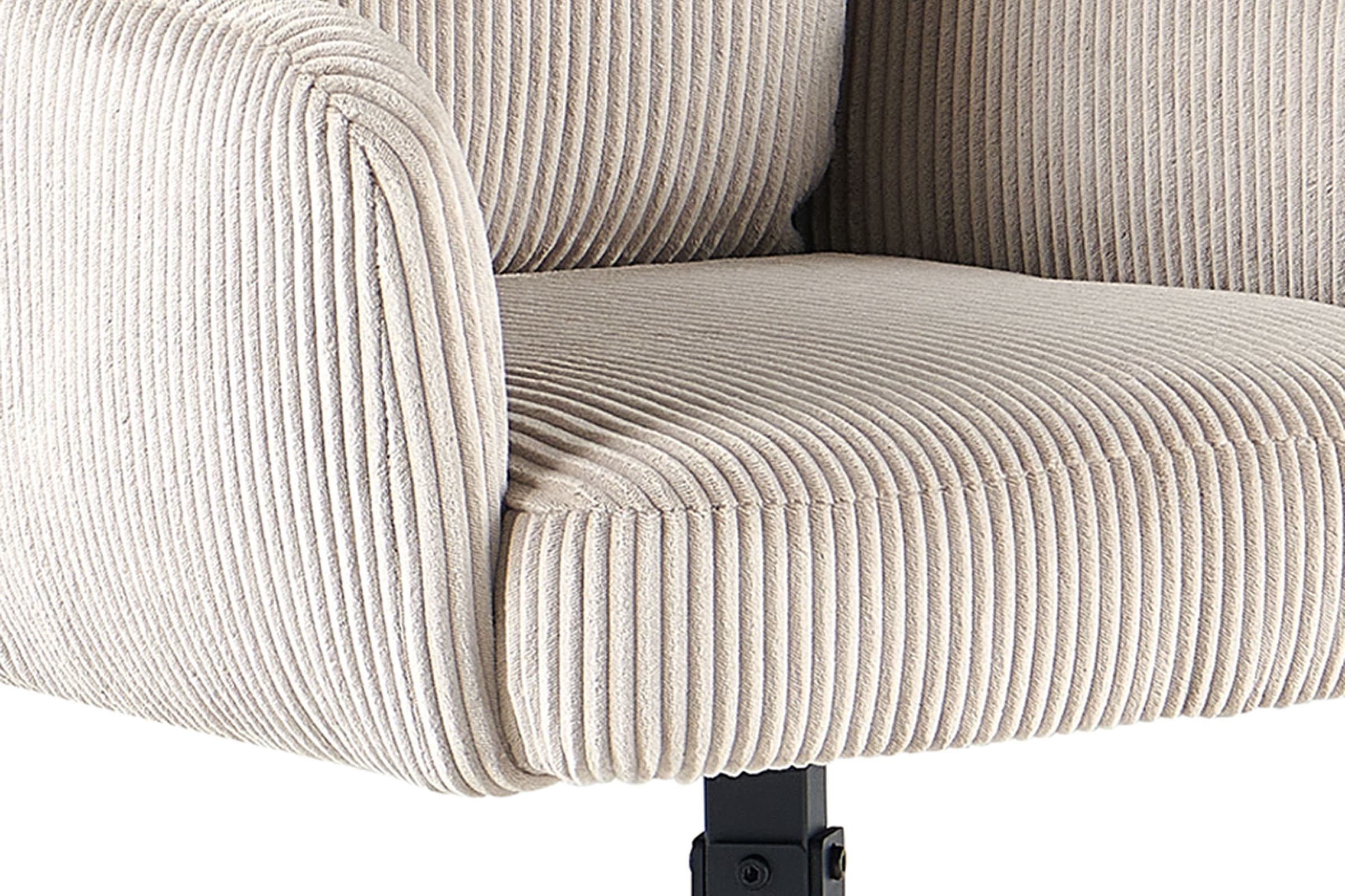 OTTO home Esszimmerstuhl »Justin« (Set) 2 Stk.gemütlicher Sessel mit Taschenfederkern, 360 Grad drehbar, Grob - Cord