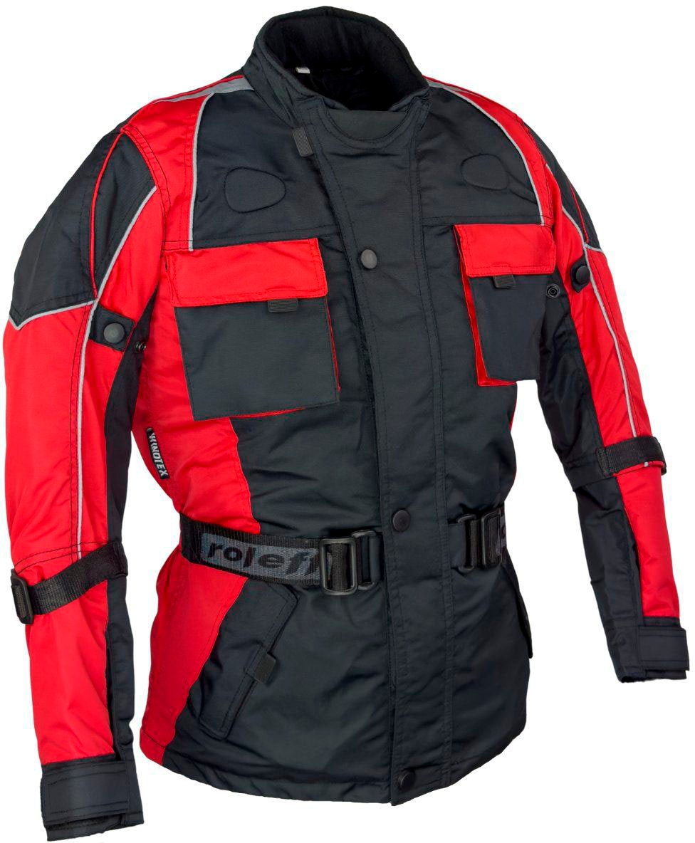 roleff Motorradjacke »Kids«, geeignet für Kinder, mit Sicherheitsstreifen